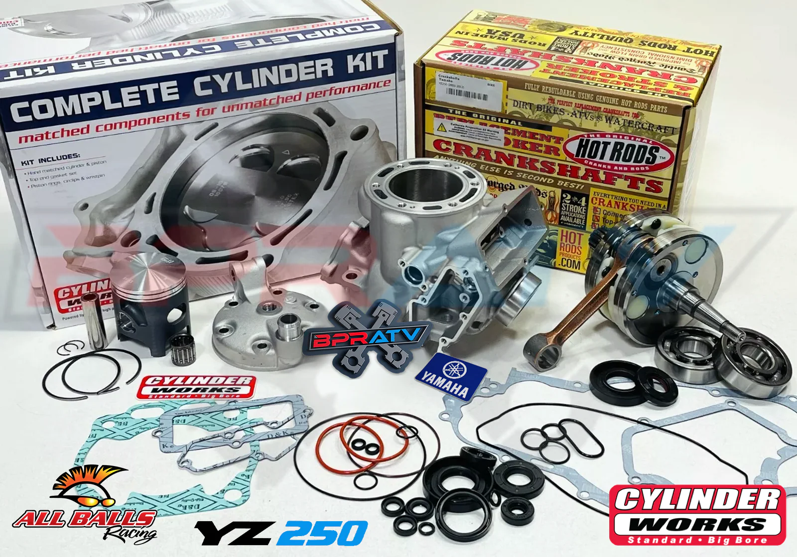 2001 Yamaha YZ250 YZ 250 Cylinder Piston Hot Rods Crank Full Motor Rebuild Kit - Image 20