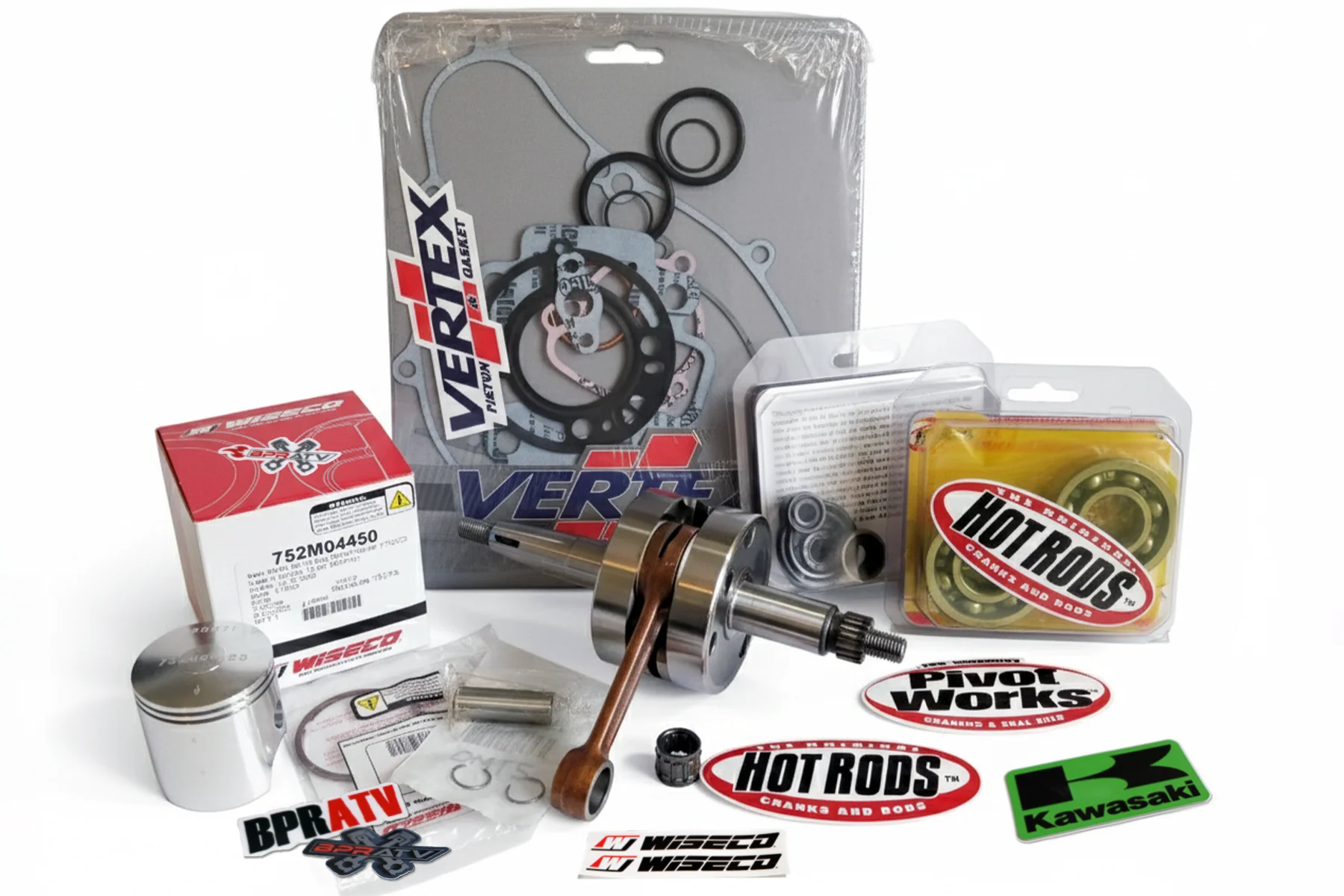 2006-2025 Kawasaki KX65 KX 65 Hot Rods Bottom End Kit Wiseco Piston Gaskets NEW!