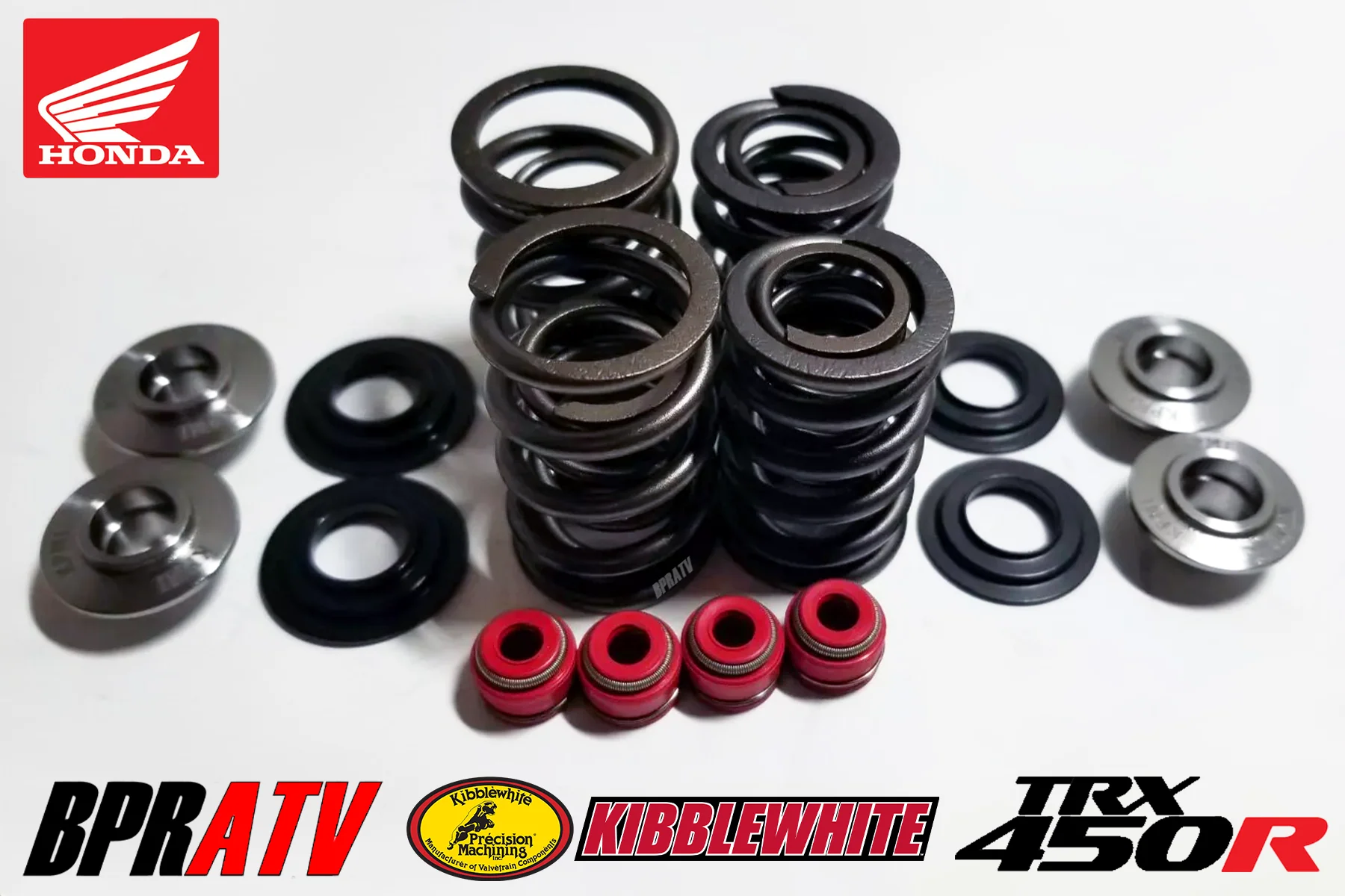 2006+ Honda TRX450R TRX 450R Kibblewhite Titanium Valves Springs Spring Seal Kit - Image 2