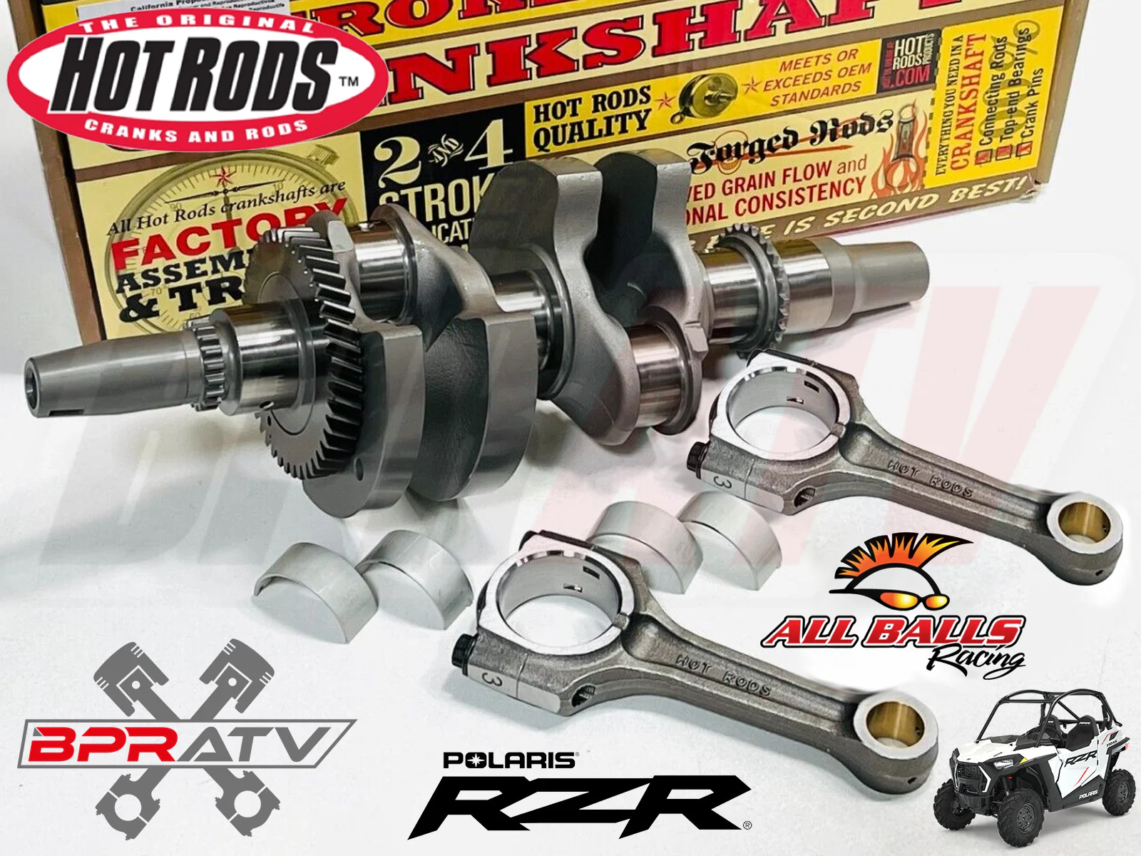 2013 14 Polaris RZR XP900 XP 900 Hotrods Heavy Duty Crank & Rods Crankshaft Hot