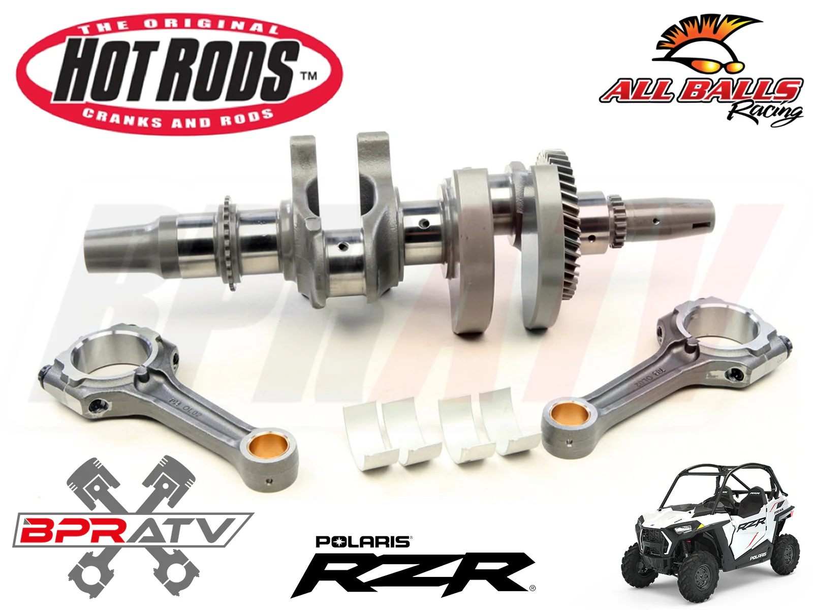2013 14 Polaris RZR XP900 XP 900 Hotrods Heavy Duty Crank & Rods Crankshaft Hot - Image 3