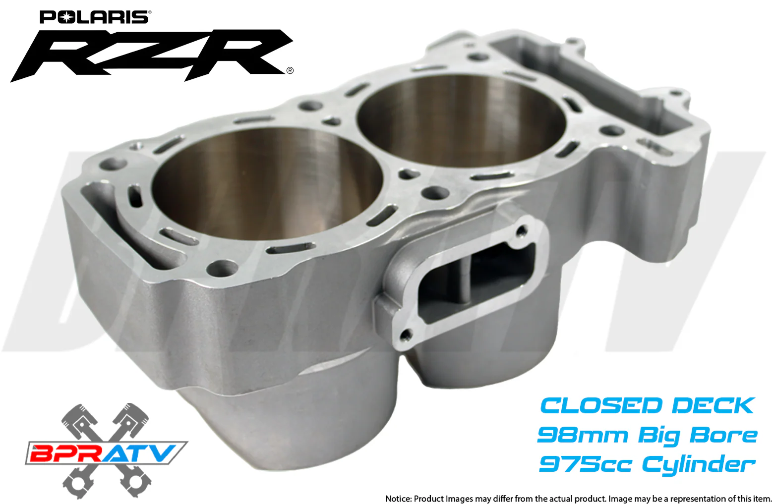 2014 RZR4 900 98mm Big Bore Cylinder Wossner Pistons Cometic Top End Rebuild Kit - Image 2