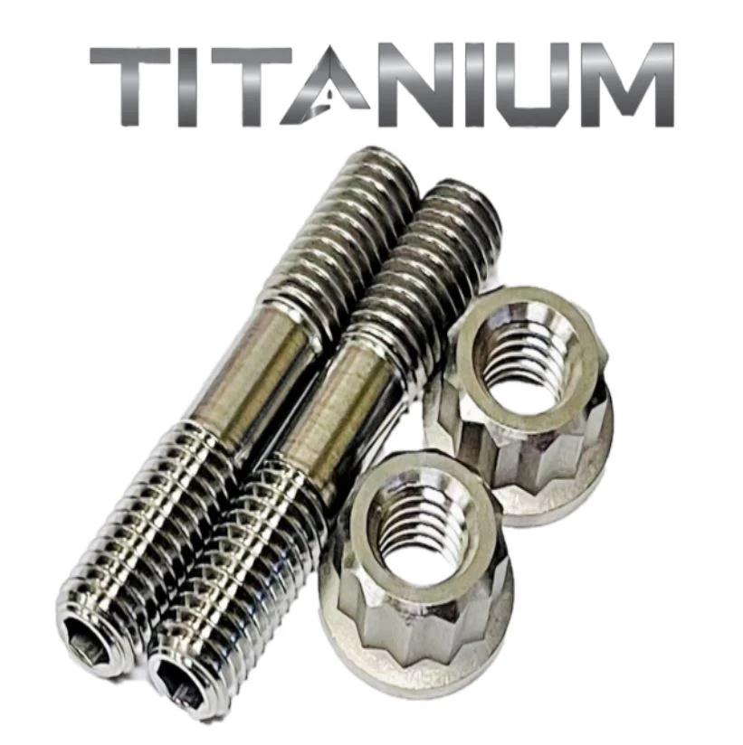 2015+ Raptor 700 Ti Exhaust Studs Heavy Duty Titanium Head Pipe Stud Bolt Kit