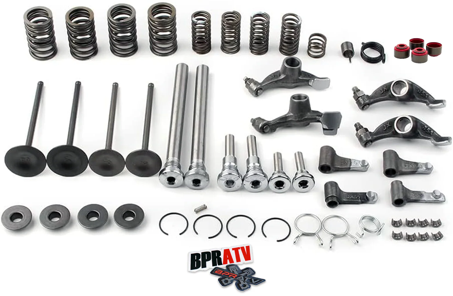 400EX 400X Head Redo Valves Intake Exhaust Valve Springs Rocker Arms Rebuild Kit - Image 6
