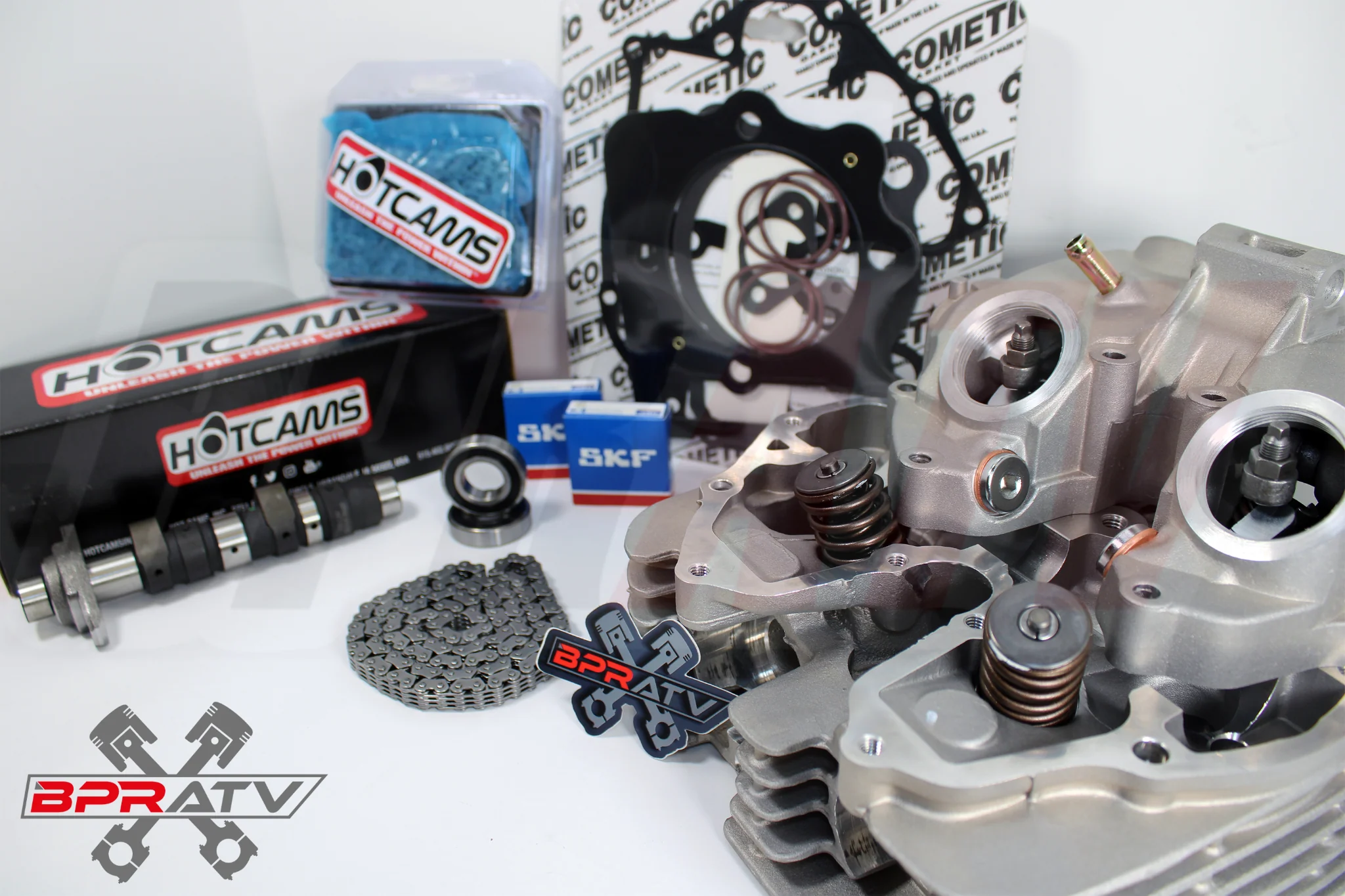 400EX 400X XR400R Cylinder Head Stage 2 Hot Cams Chain & Cometic Top End Gasket - Image 2