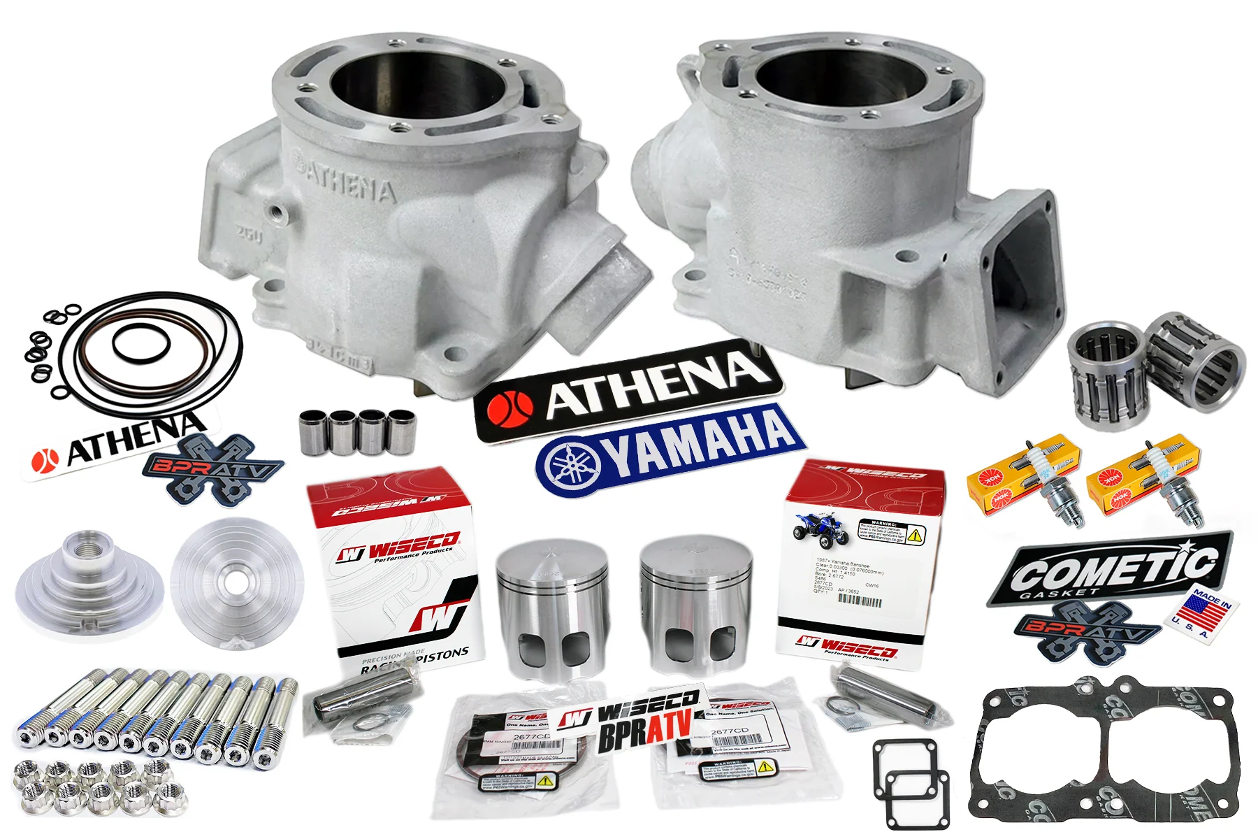 421cc Yamaha Banshee 68mm Top End Kit 4mil No Spacer Athena Cylinders Wiseco New - Image 6
