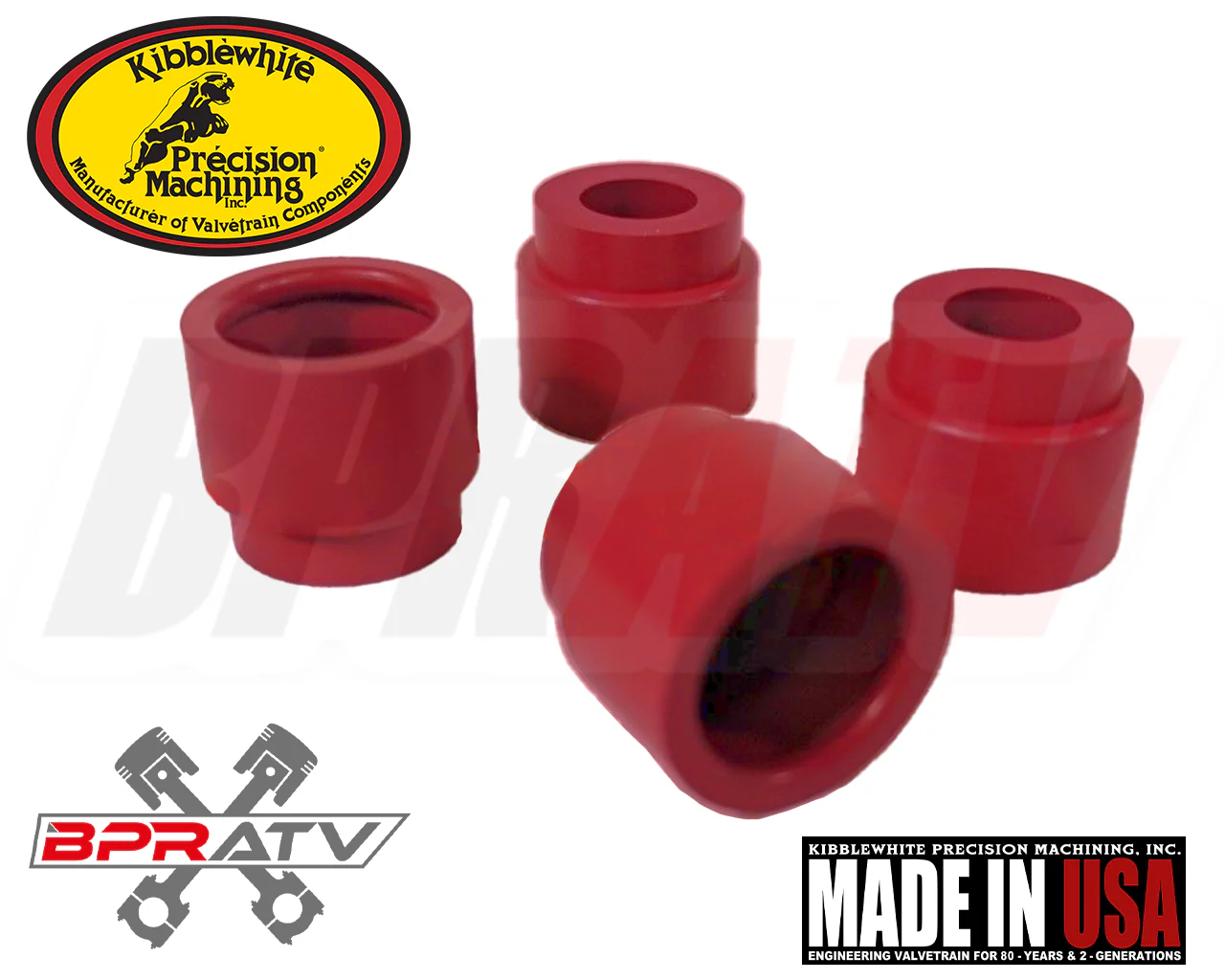 63-83 Triumph 650 750 Kibblewhite RED Viton Valve Stem Seals 71012-4 Set of Four - Image 6