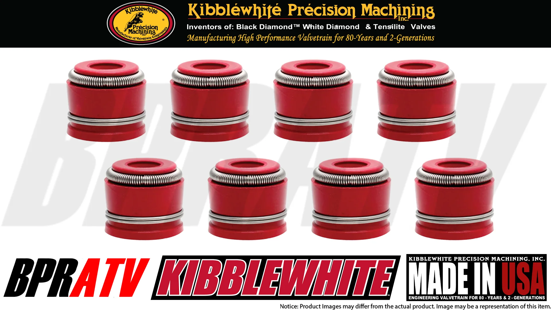 69-77 Honda CB750 CB 750 Kibblewhite Red Viton Intake & Exhaust Guides Seals 8 - Image 2