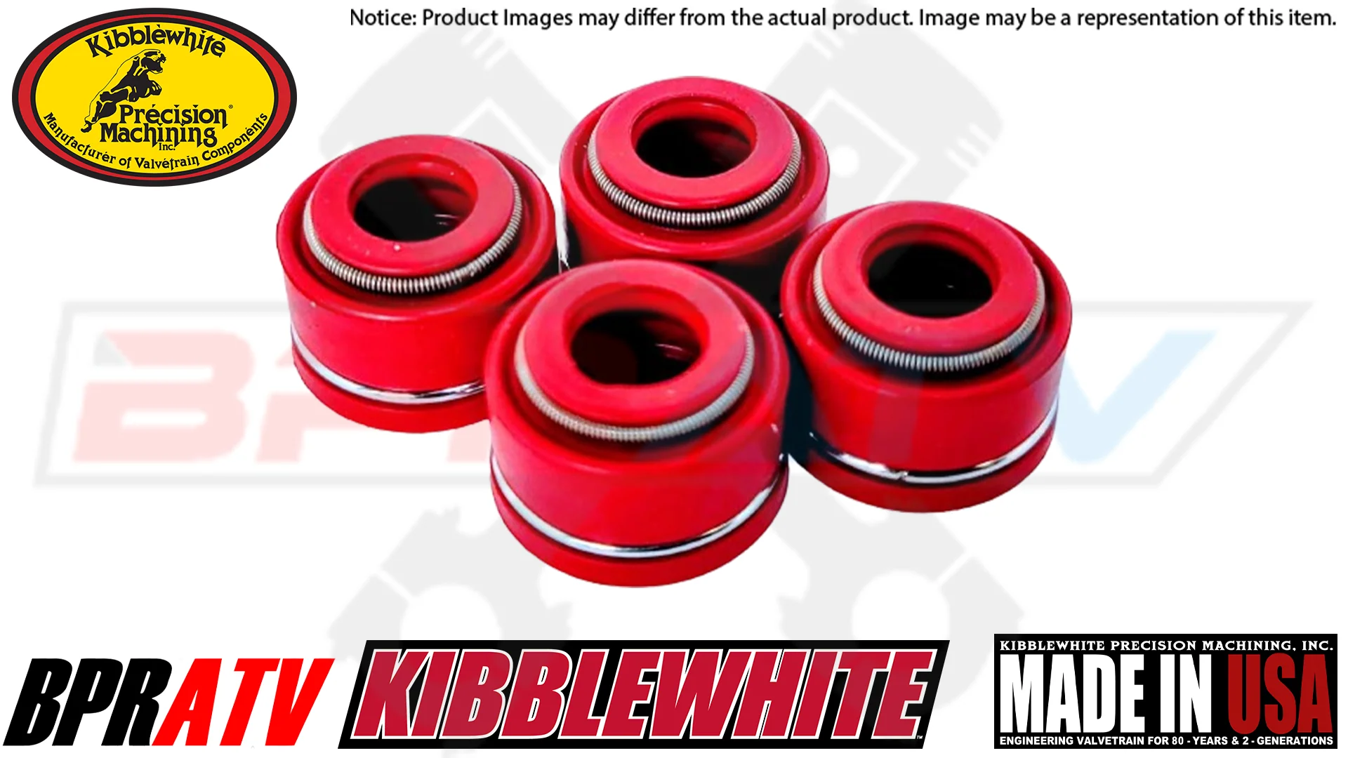 69-77 Honda CB750 CB 750 Kibblewhite Red Viton Intake & Exhaust Guides Seals 8 - Image 4