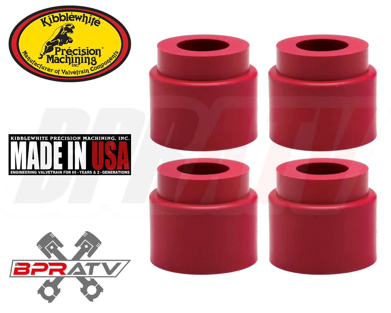 73-77 Norton Commando 850 Kibblewhite RED Viton Valve Stem Seals 71012-4 06.2726 - Image 5