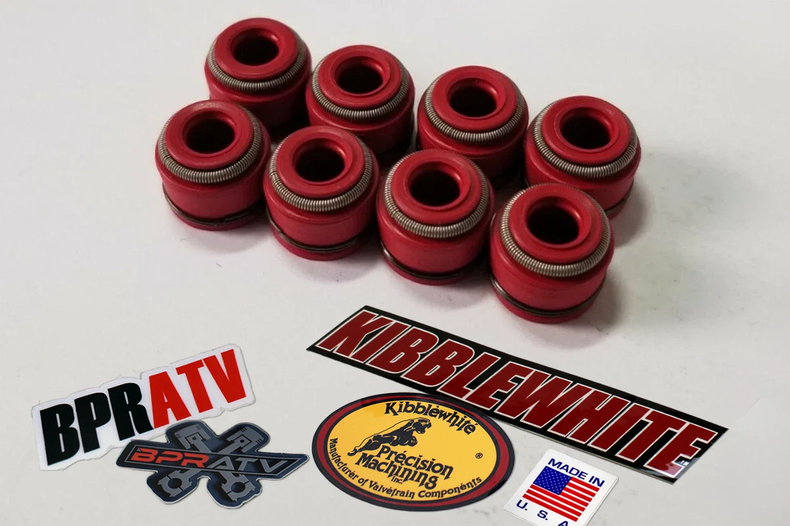 79-82 Honda CBX 6-Cylinder Head Valve Stem Guide Viton RED Seals Seal Set of 24 - Image 15
