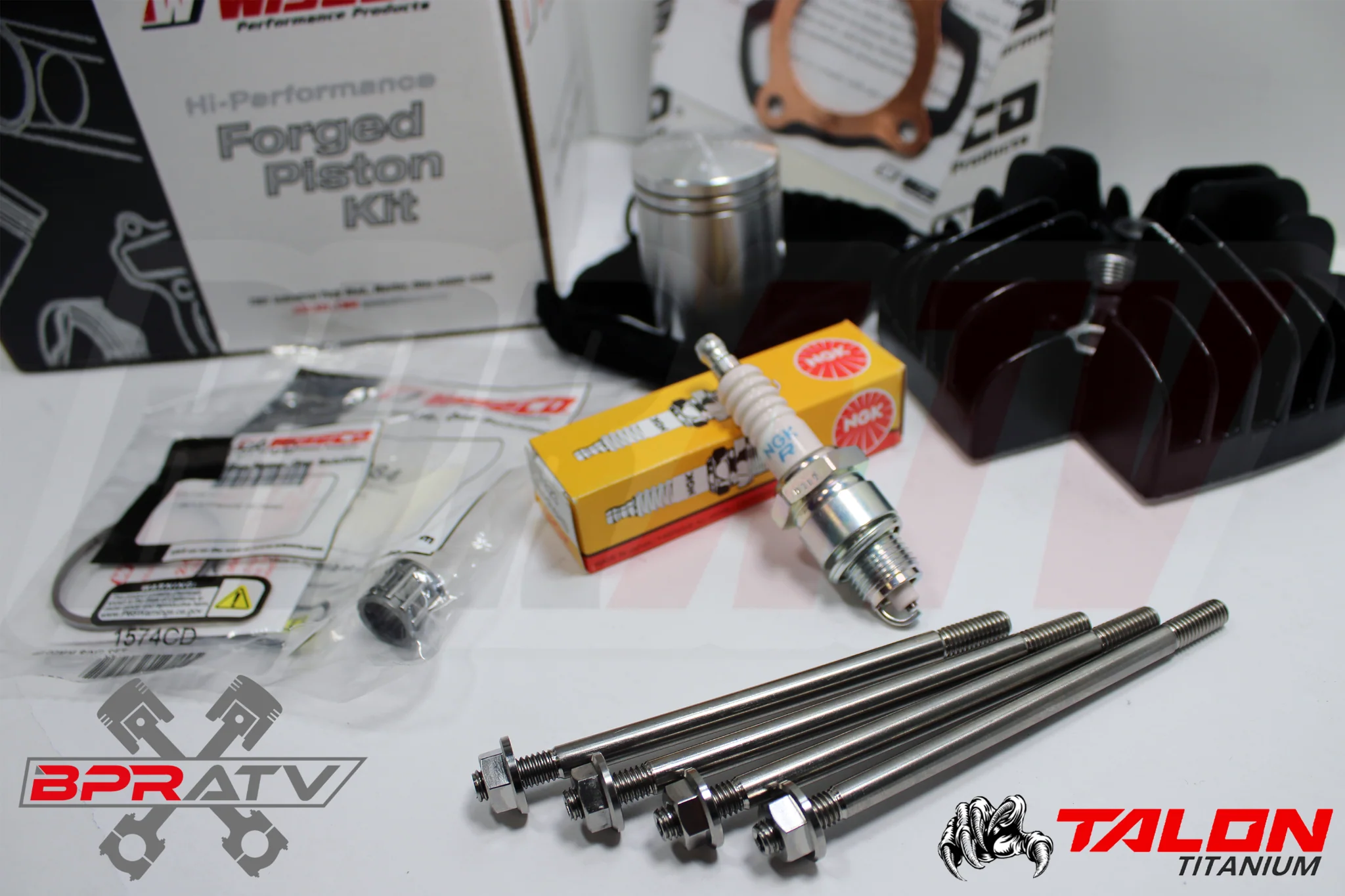 81-25 Yamaha PW50 Y-Zinger Stock Bore Complete WISECO Piston Top End Rebuild Kit - Image 17
