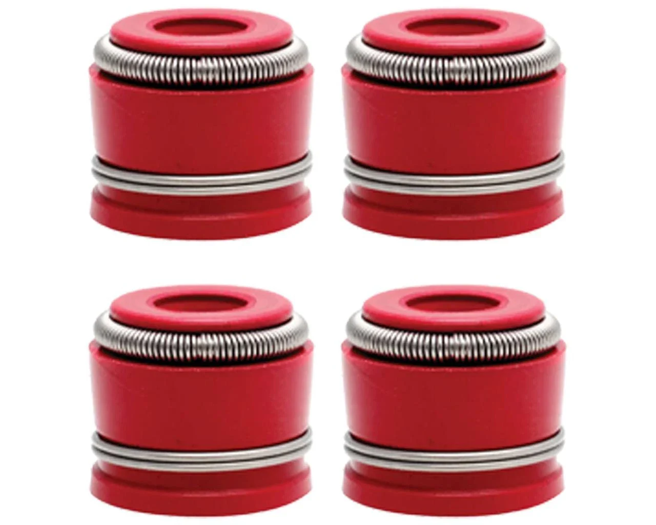 83-85 Honda 350 XR350 RFVC Head Valve Stem Guide Viton RED Seals Seal Set of 4 - Image 16