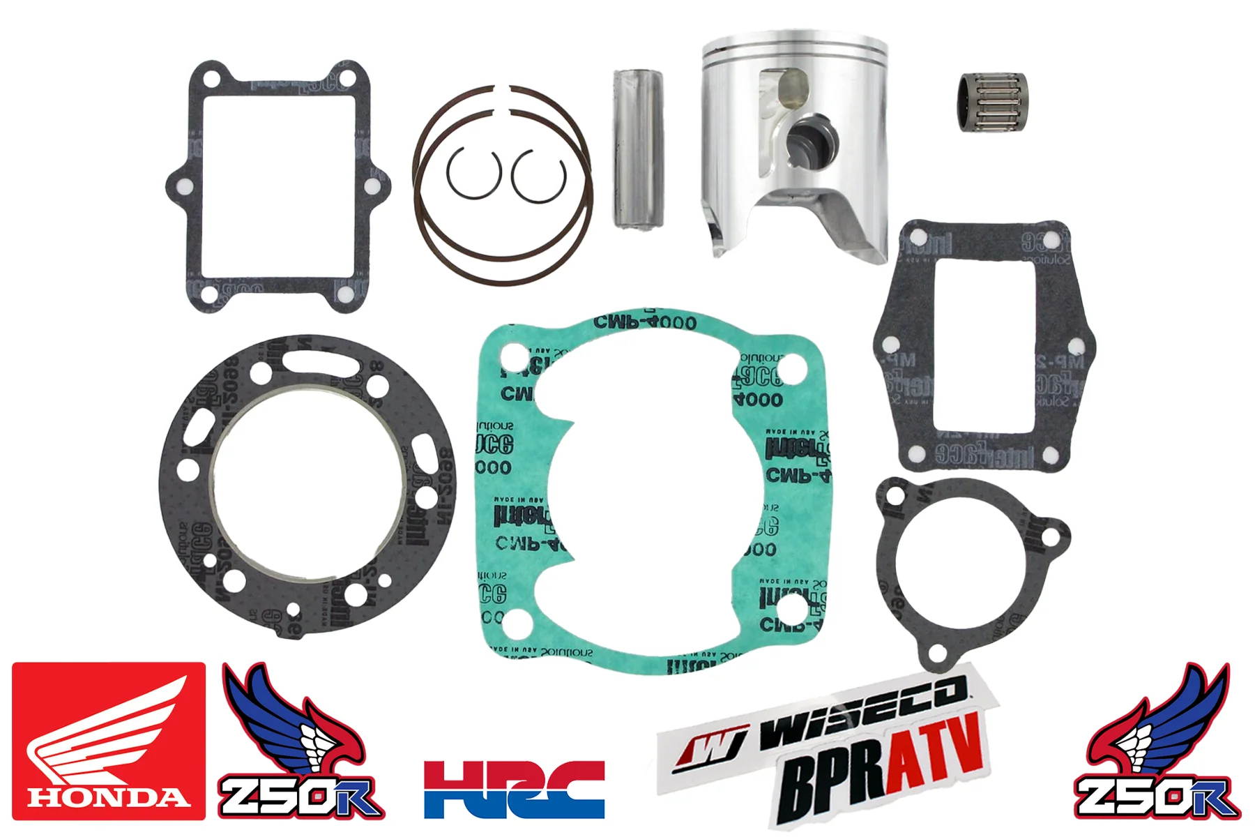 85 86 Honda TRX250R TRX ATC 250R Wiseco 66㎜ Std Piston Athena Gasket Rebuild Kit - Image 10