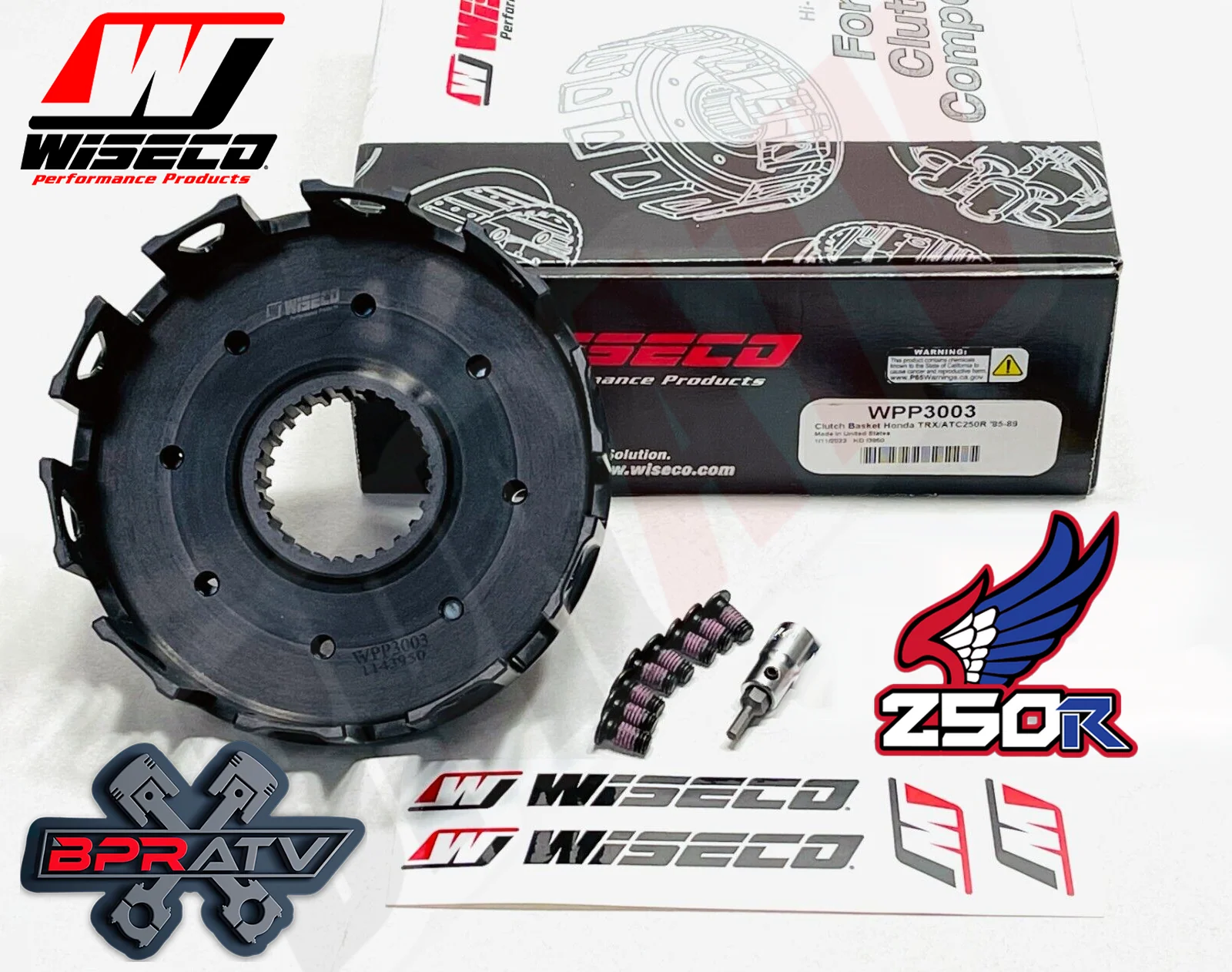 85-89 Honda ATC250R TRX ATC 250R TRX250R Wiseco Heavy Duty Billet Clutch Basket