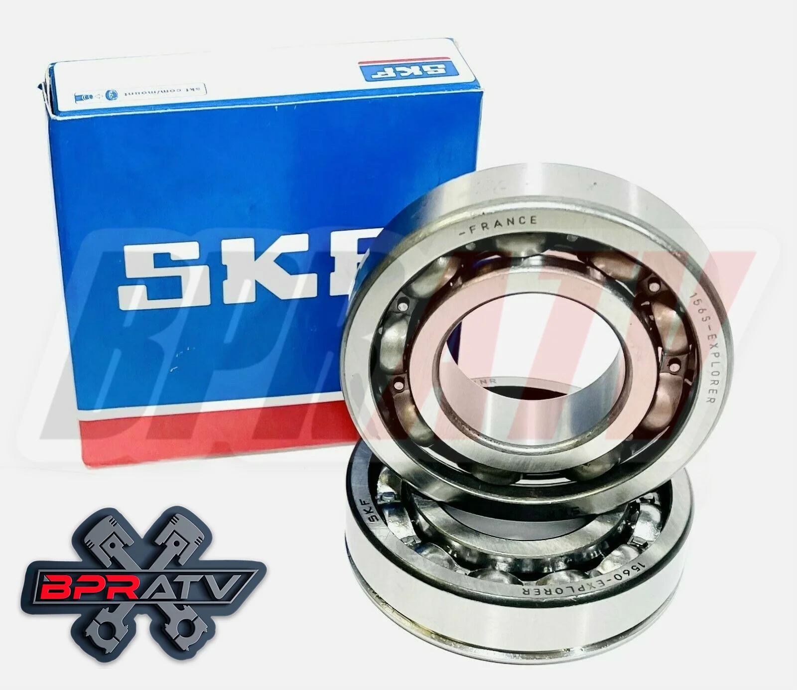 86-89 Honda TRX250R TRX 250R Main Crankshaft Bearings SKF & ProX Crank Seals Kit - Image 4
