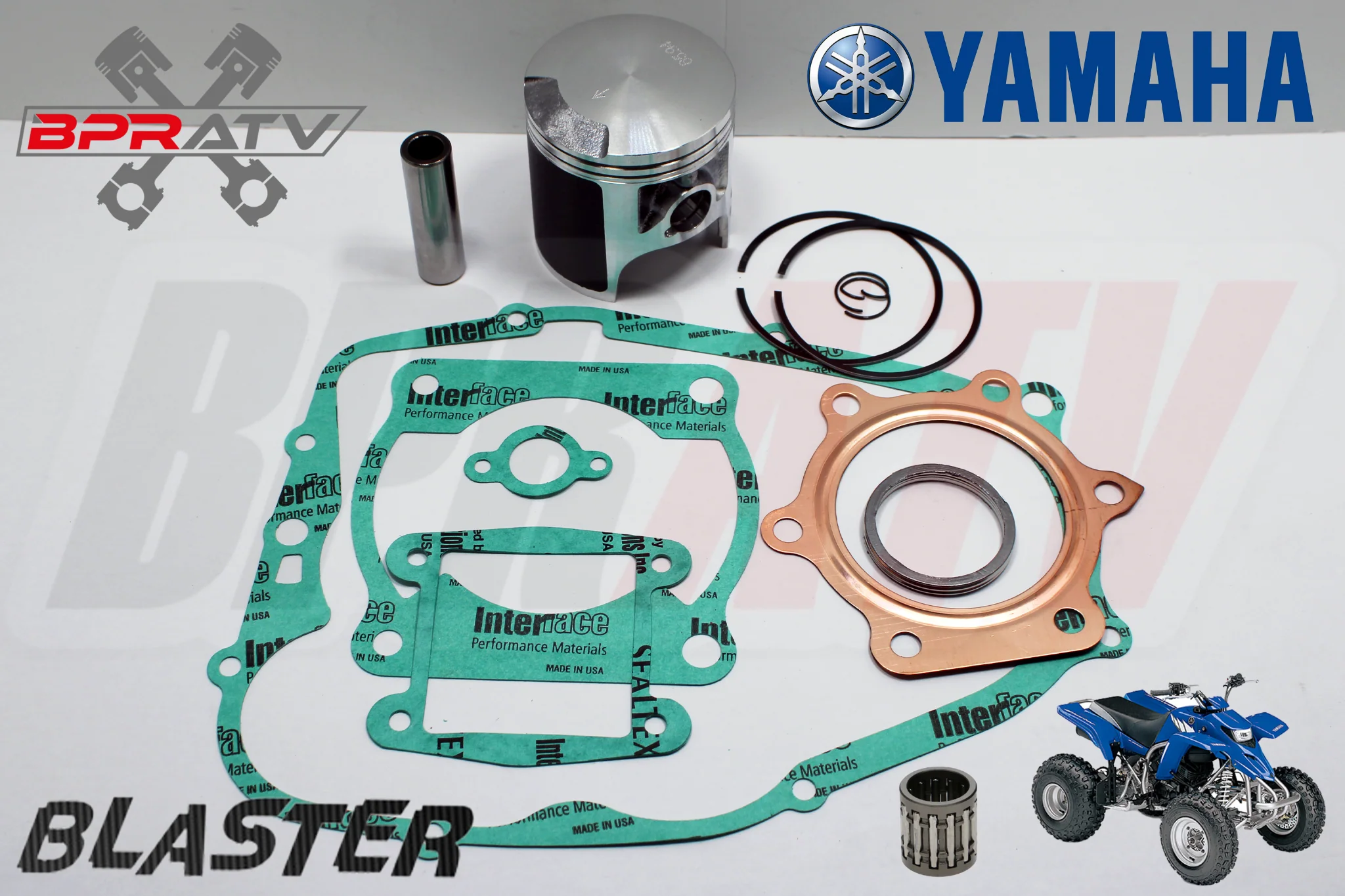 88-06 Yamaha Blaster 200 YFS200 66mm Stock Bore Piston Kit & COMPLETE Gasket Kit