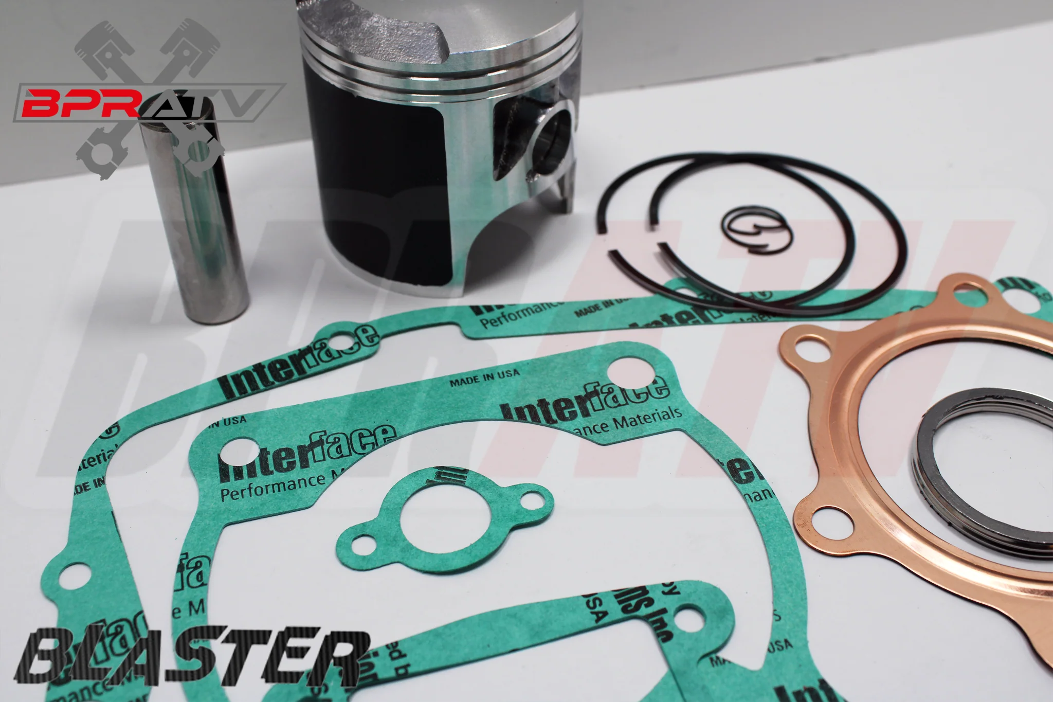 88-06 Yamaha Blaster 200 YFS200 66mm Stock Bore Piston Kit & COMPLETE Gasket Kit - Image 5