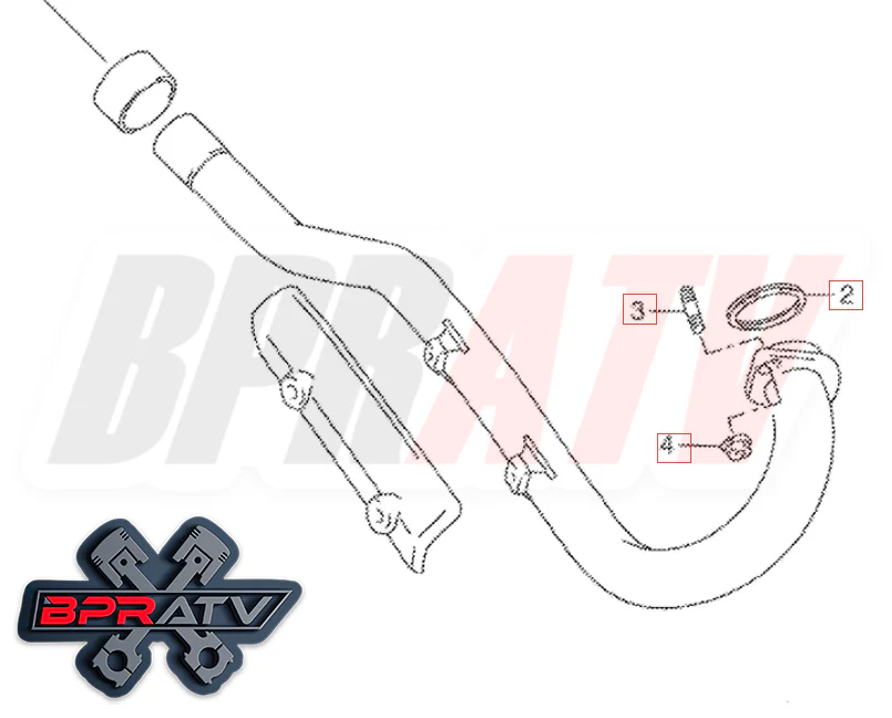92-94 Suzuki DR650SE 650SE DR650SES Titanium Exhaust Manifold Gasket Repair Kit - Image 6