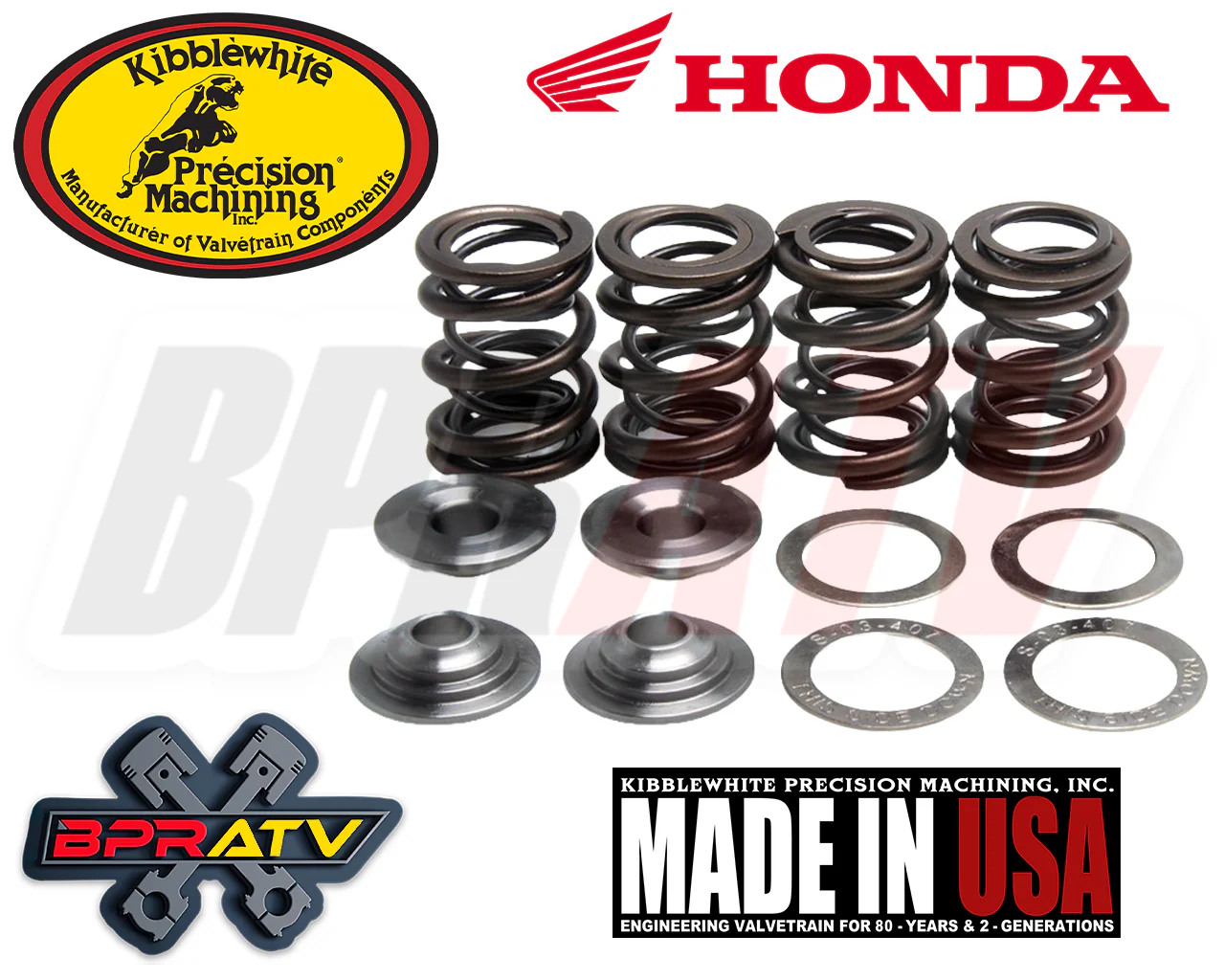 93-09 TRX300EX TRX 300EX 300X Kibblewhite Intake Exhaust Valves Seals Spring Kit - Image 3