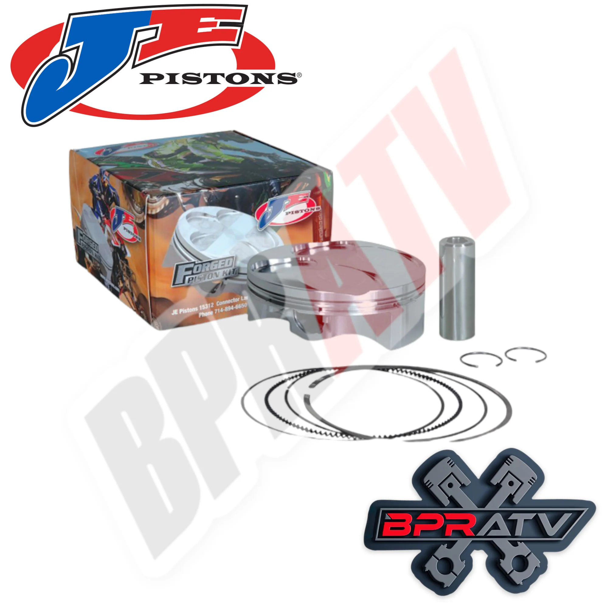 93-17 Honda XR650L XR 650L 100mm Stock Bore 9:1 JE Piston & Cometic Gaskets Kit - Image 4