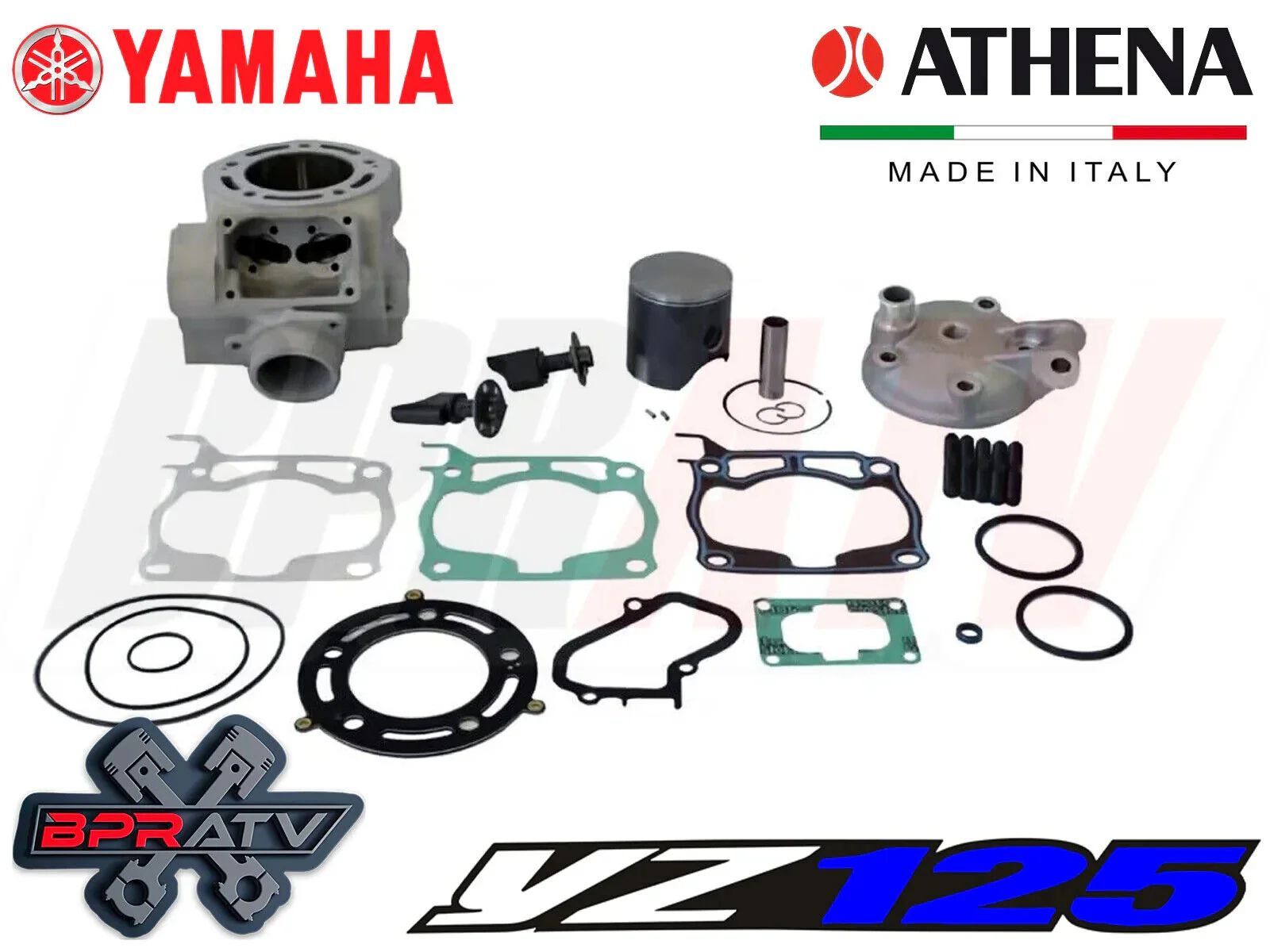 98-00 Yamaha YZ125 YZ 125 58mm 144cc Athena Big Bore Cylinder Crank Rebuild Kit - Image 7