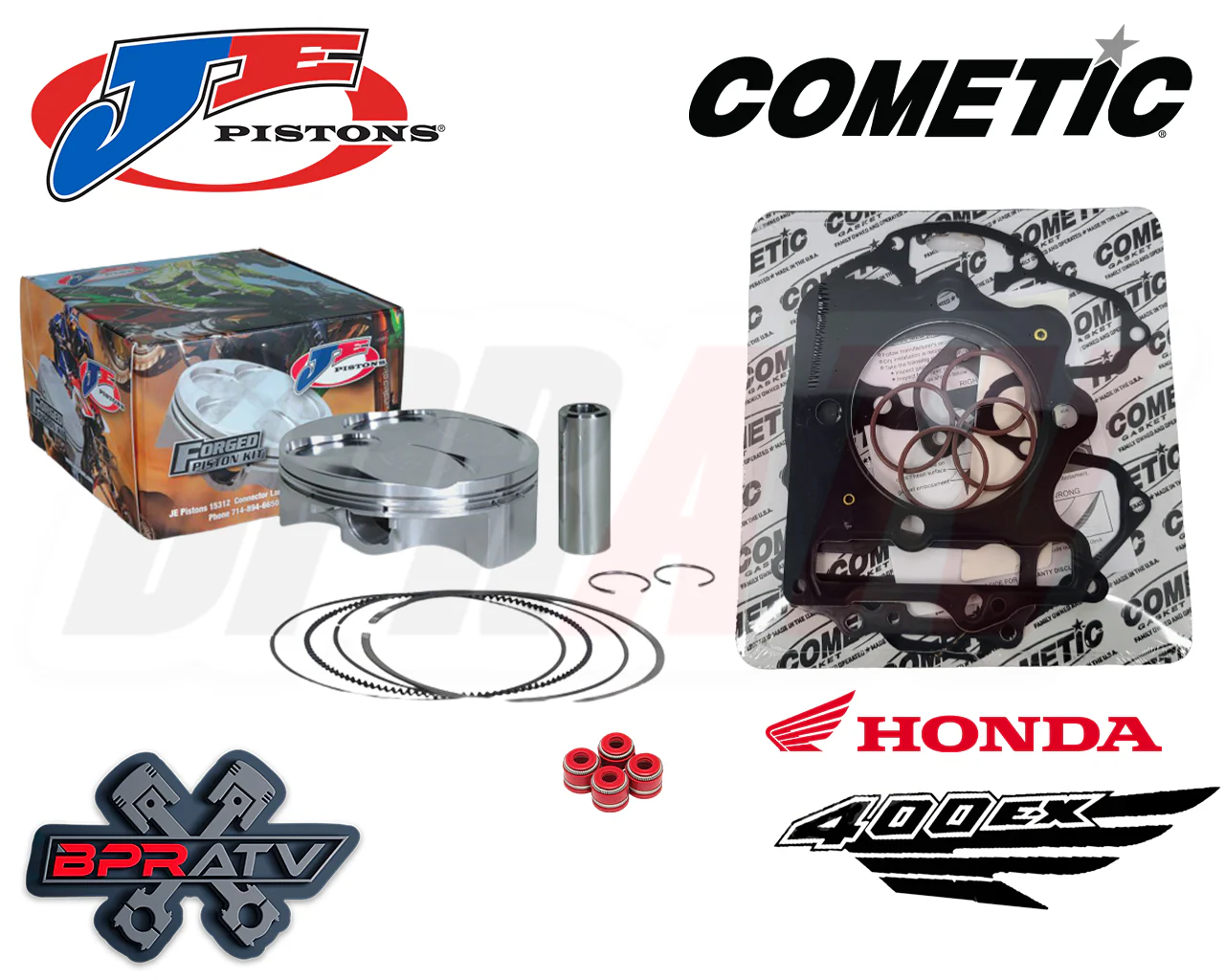 99-14 TRX400EX 400EX 400X XR400 89mm 10.8:1 440cc JE Piston Cometic Gaskets Kit