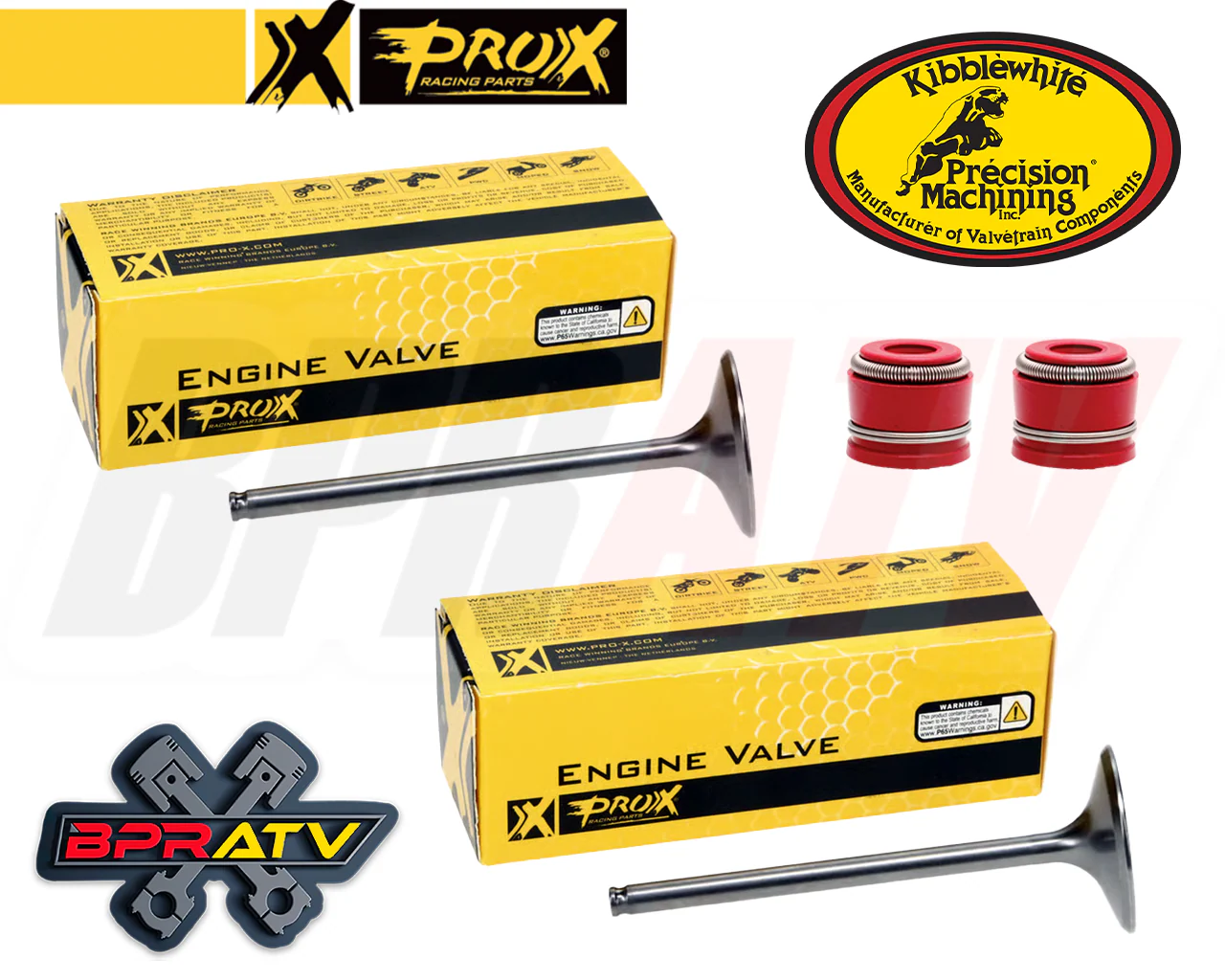 99-14 TRX400EX TRX 400EX ProX Pro X Intake Exhaust Valve Kit & KIBBLEWHITE Seals - Image 12