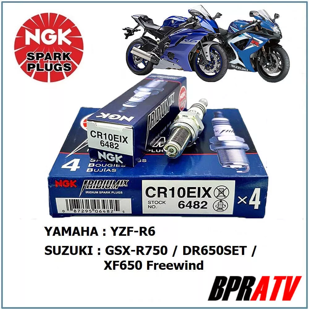 99-18 Yamaha YZF R6 R-6 New Set Of Four 4 Pack NGK Iridium Spark Plugs CR10EIX - Image 3