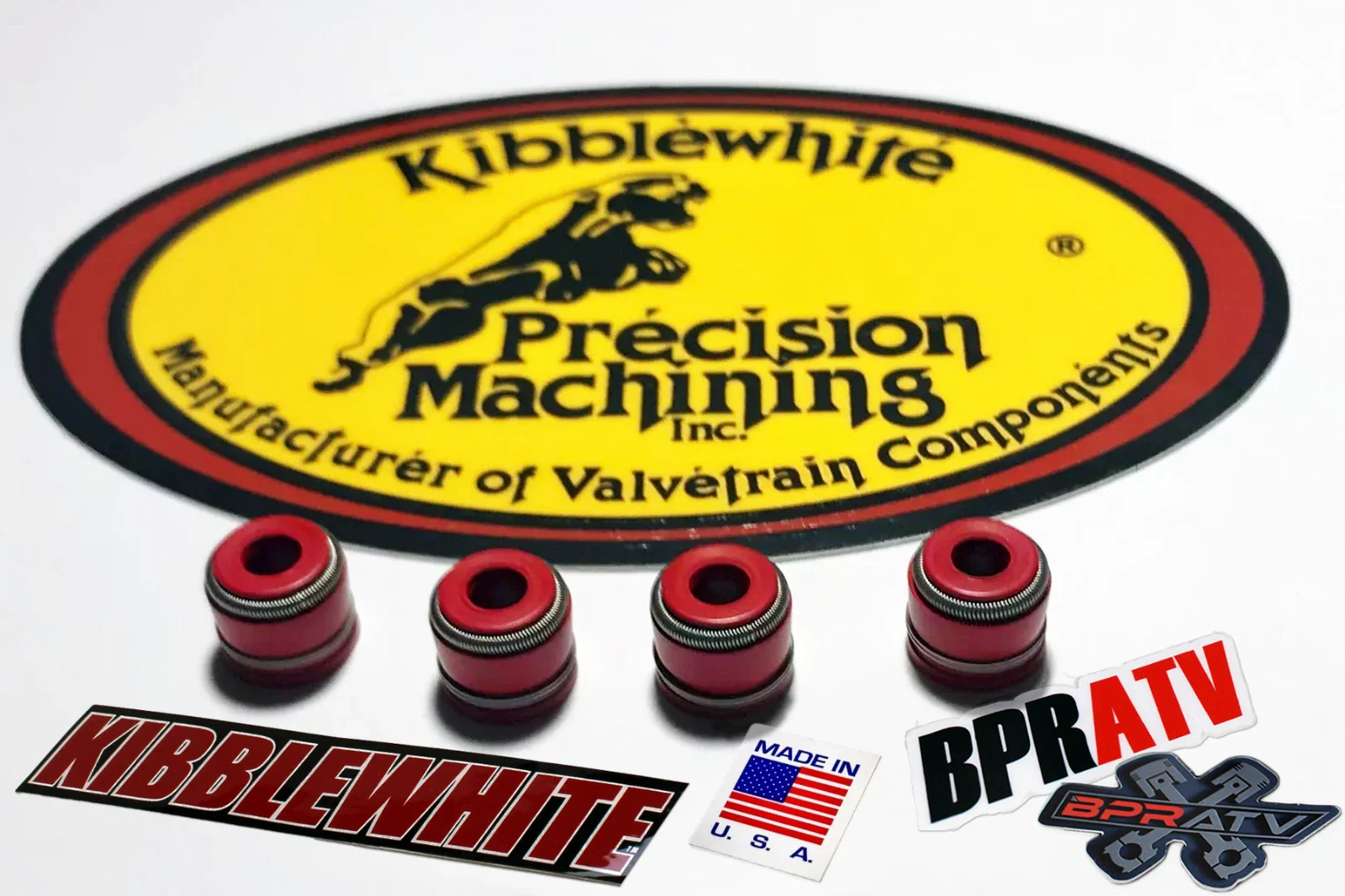 99+ Honda TRX400EX TRX 400EX 400X Head Valve Stem Guide Seals RED Seals Set of 4 - Image 13