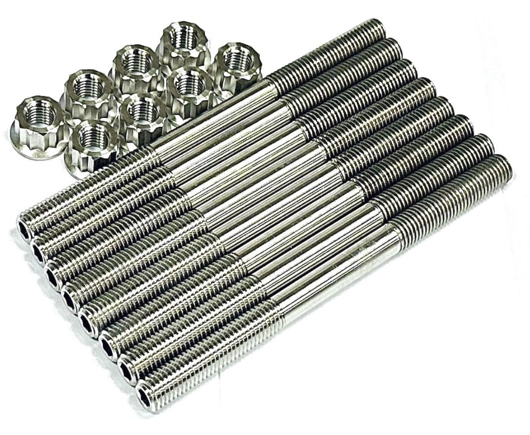 Arctic Cat 3020-184 Wildcat XX Turbo Cylinder Head Studs TITANIUM Stud Bolt Kit