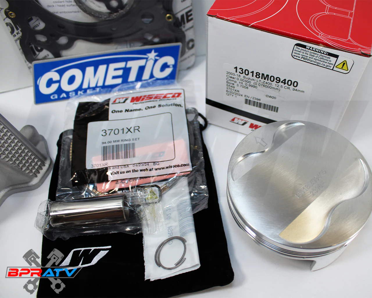 Arctic Cat 400 DVX +4 Cylinder Wiseco Piston Gasket Big Bore Top End Rebuild Kit - Image 11