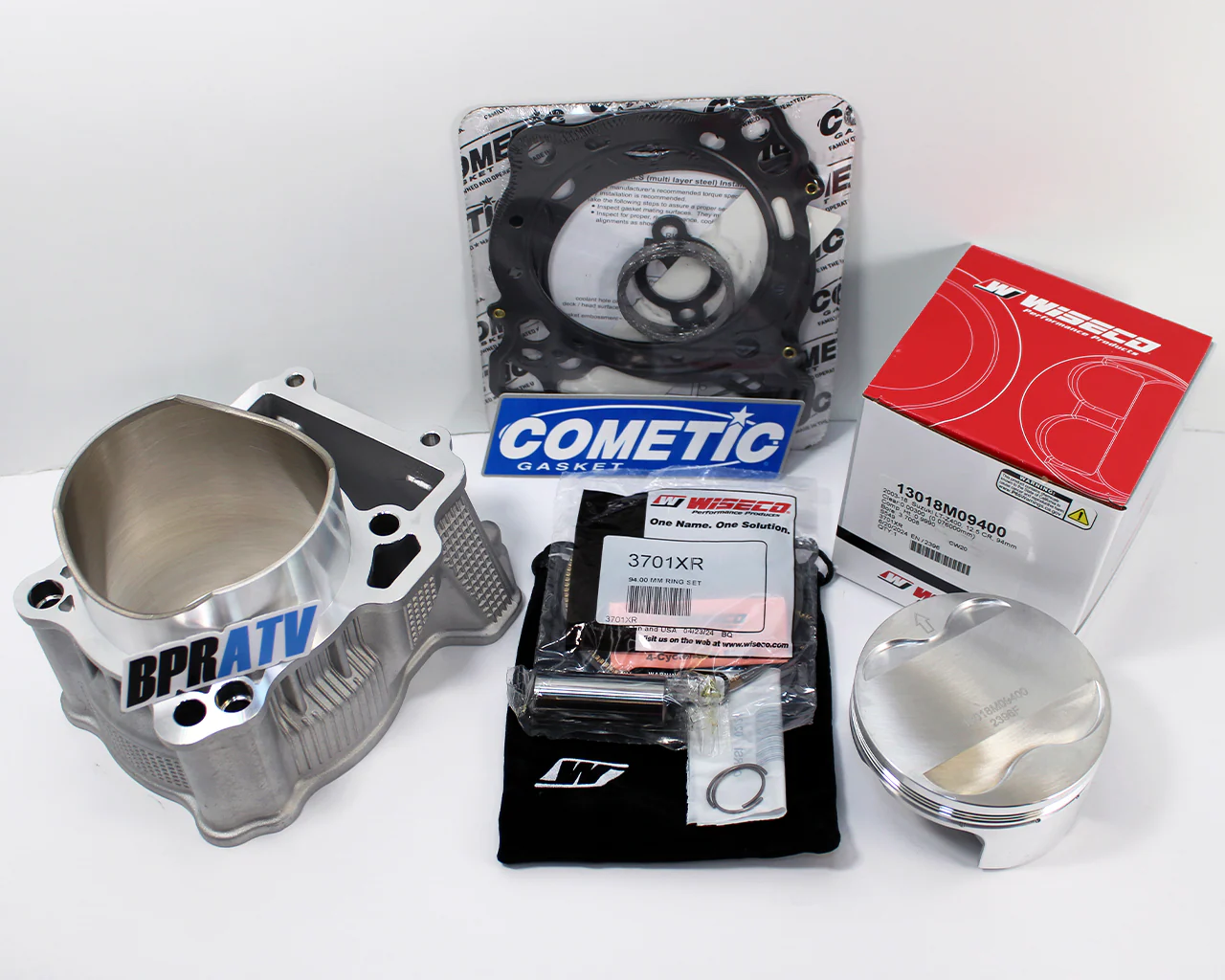 Arctic Cat 400 DVX +4 Cylinder Wiseco Piston Gasket Big Bore Top End Rebuild Kit - Image 2