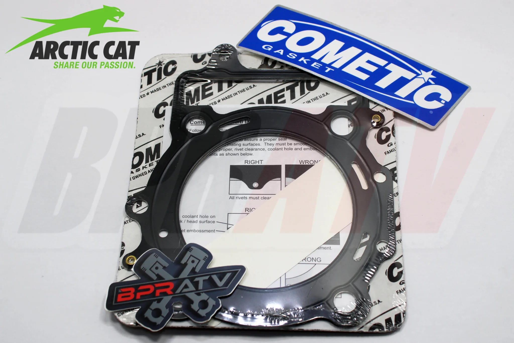 Arctic Cat Thundercat 1000 92 94 96mm Big Bore COMETIC Head Gasket MLS 0830-209 - Image 3