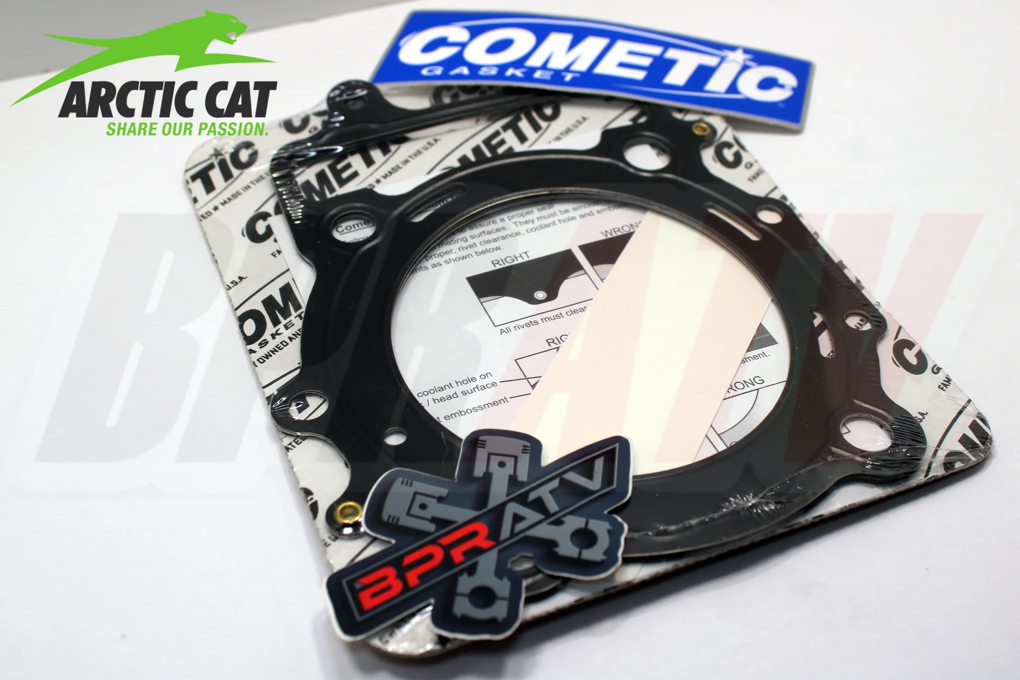 Arctic Cat Wildcat X 1000 92 94 96 mm Big Bore COMETIC Head Gasket MLS 0830-209 - Image 3