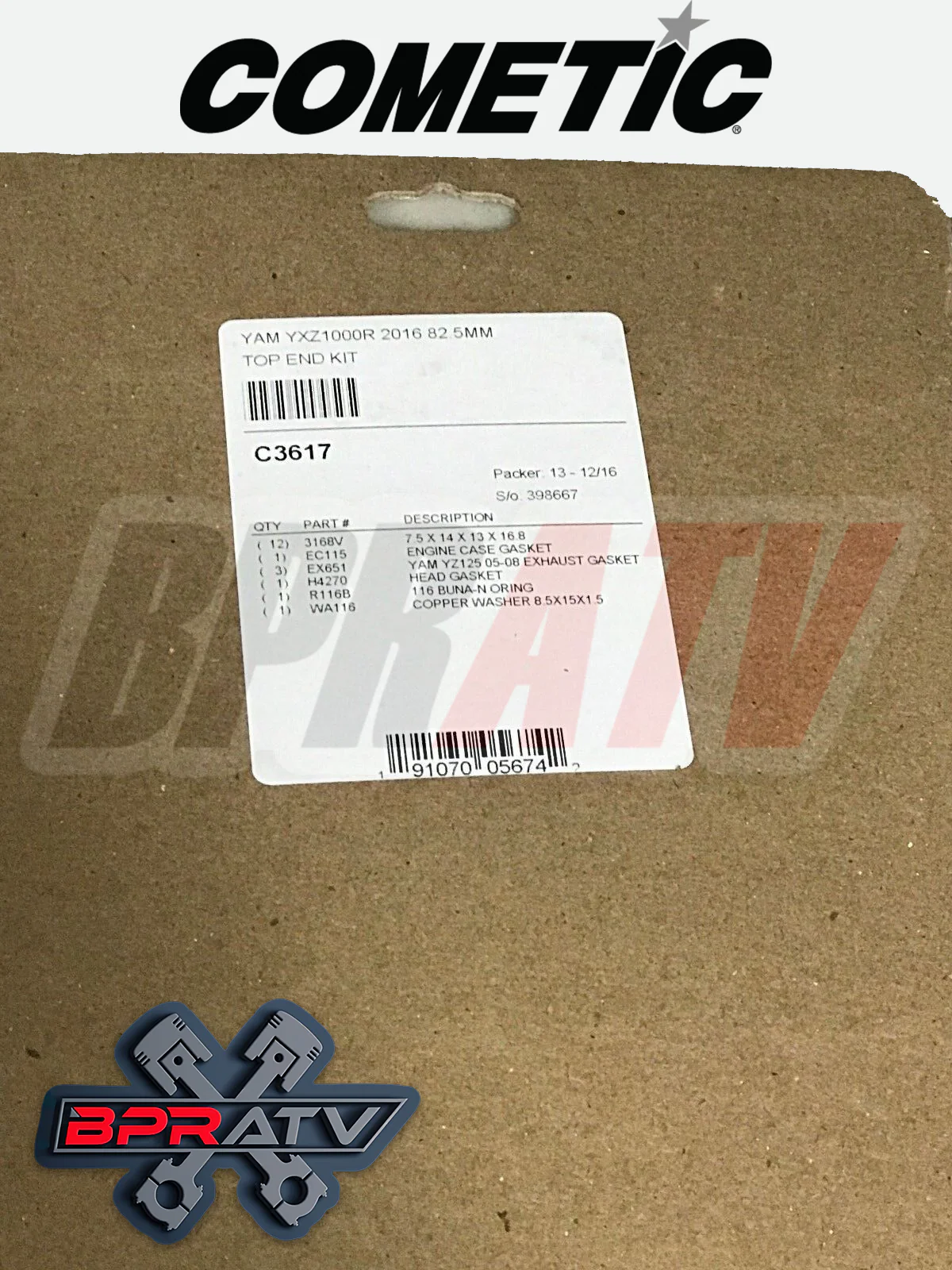 Arctic Cat Wildcat XX OEM Bore 80mm 10.5:1 TURBO CP Pistons 3 Cometic Gasket Kit - Image 5