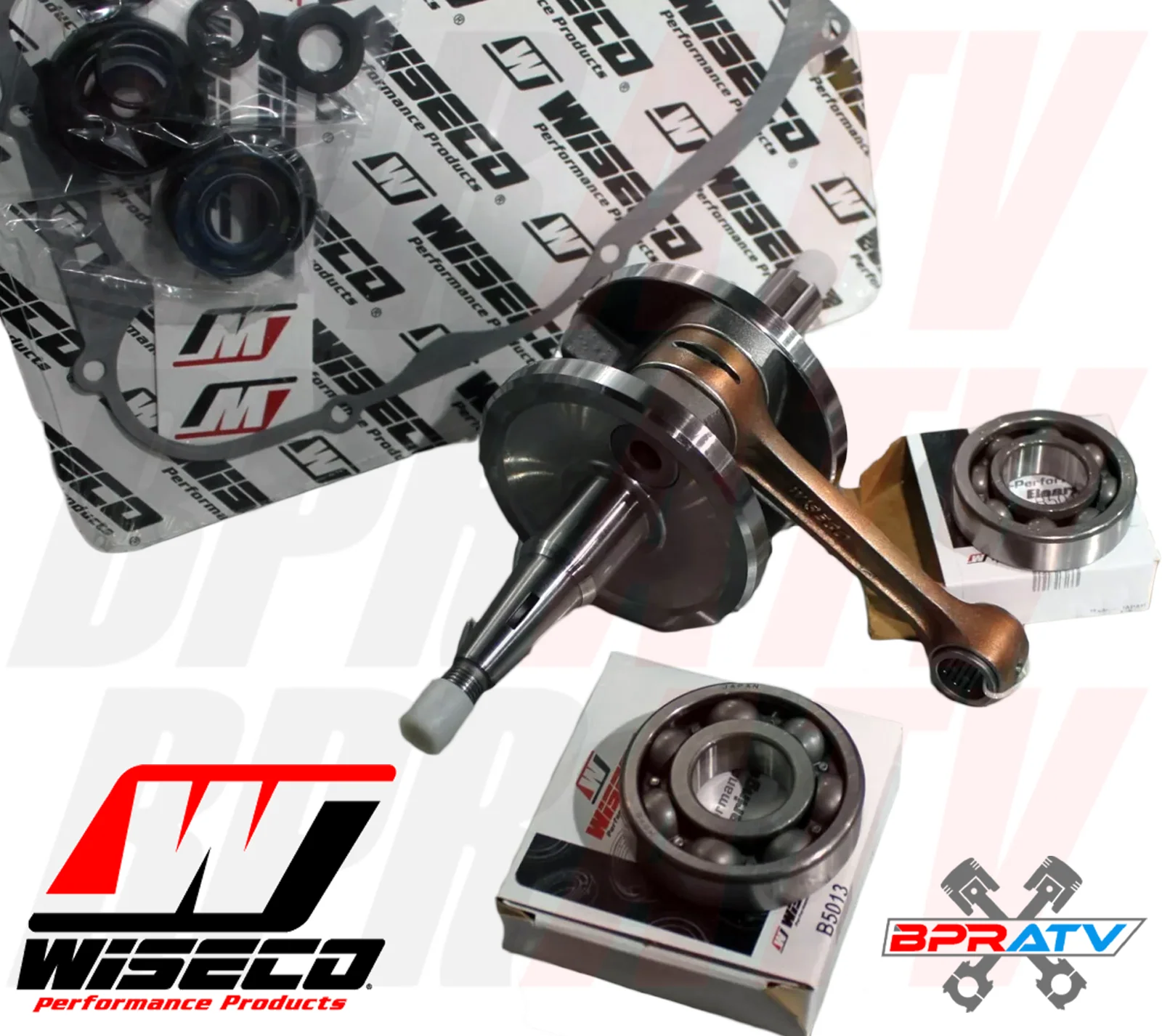 Athena 44mm Cylinder Wiseco Crank Engine Rebuild Kit Cometic Kawasaki KX65 06–26 - Image 16