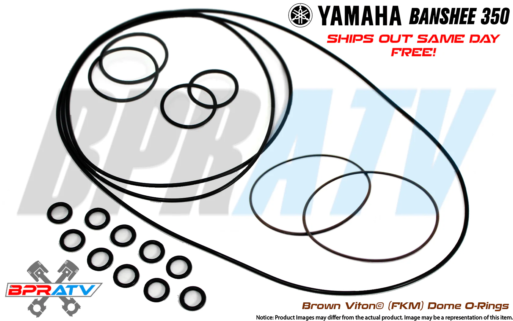 Banshee 350 Chariot Performance Head Domes Orings O-rings BROWN VITON O-Ring Kit - Image 5