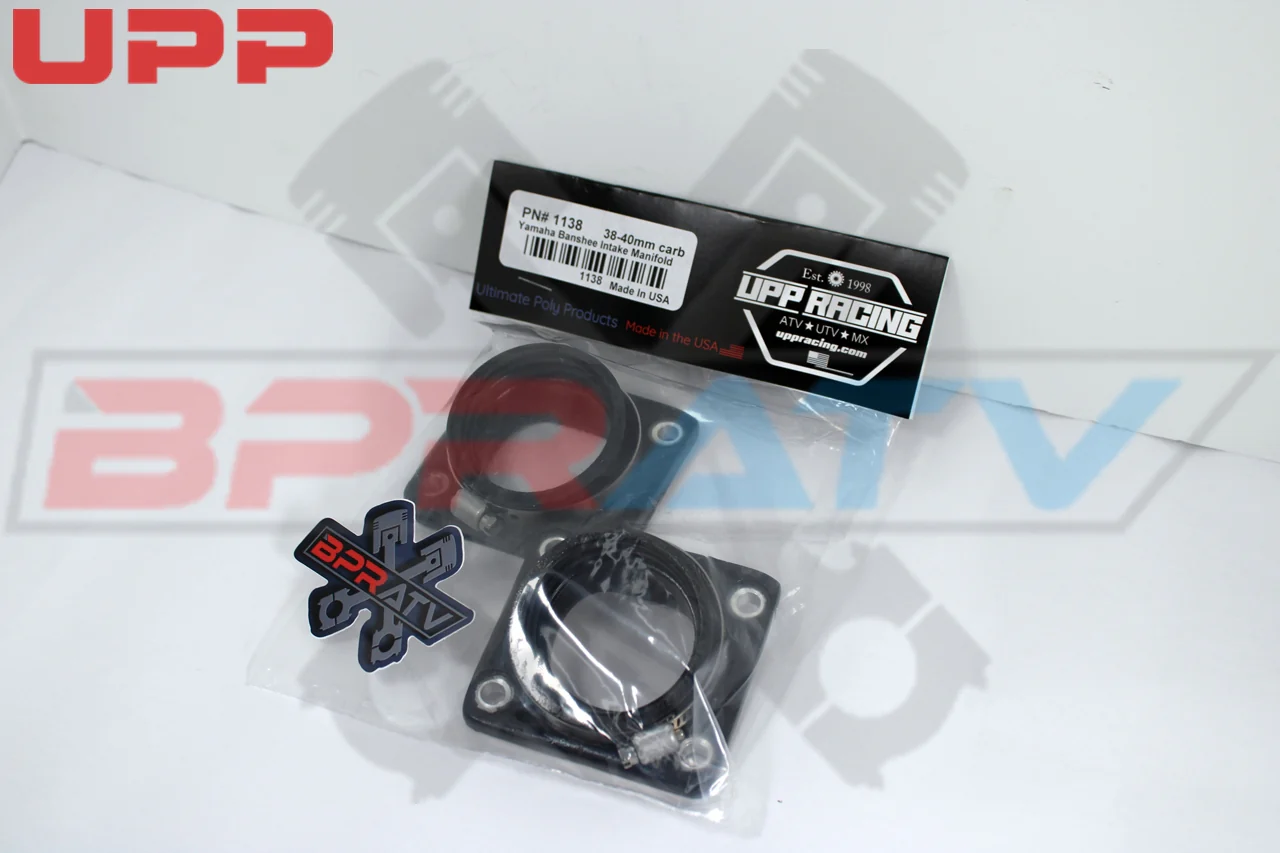 Banshee 350 CUB UPP RACING 38 39 40mm Carburetor Intake Manifold Pair Keihin PWK - Image 3