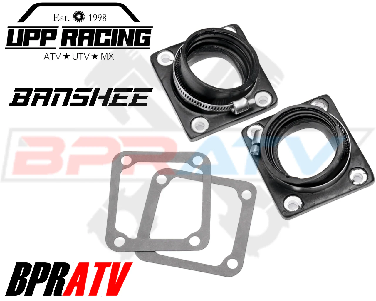Banshee 350 CUB UPP RACING 38 39 40mm Carburetor Intake Manifold Pair Keihin PWK - Image 4