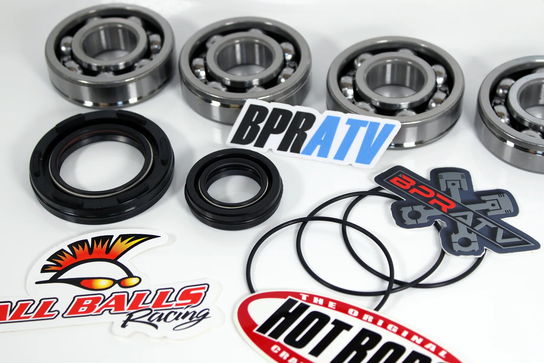 Banshee 350 Hot Rods 4111 +4 mil Crankshaft Rebuild Kit Main Bearings & Seal Kit - Image 12