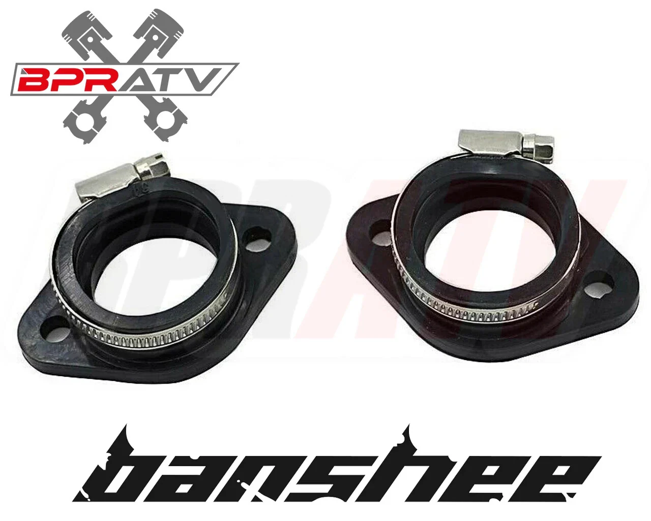Banshee 38mm PWK Billet Intake Manifolds Keihin Air Striker Carb Dual Two Piece - Image 2