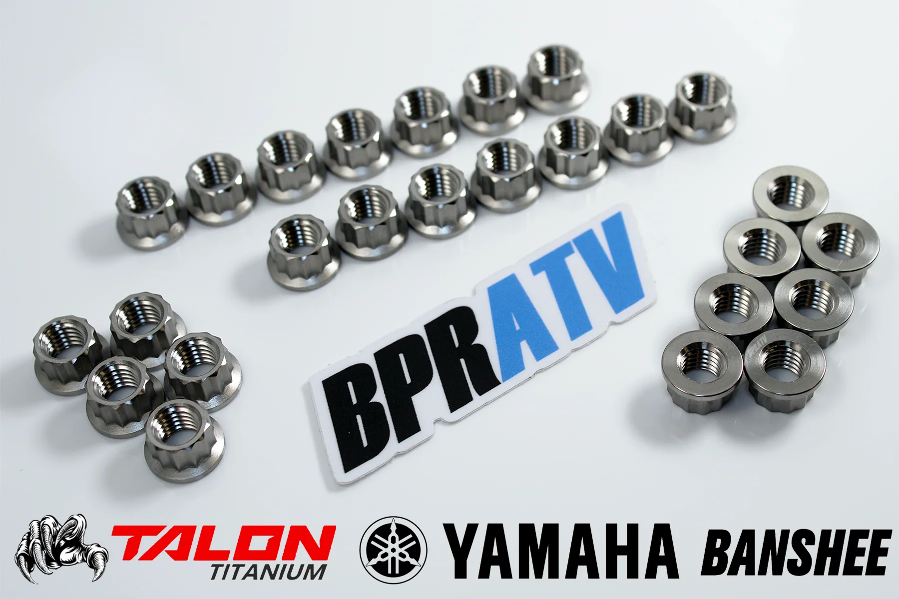 Banshee 392 421 CUB TITANIUM Nuts Stud Nut Kit Crank Case Cylinder Head Nuts Set - Image 3