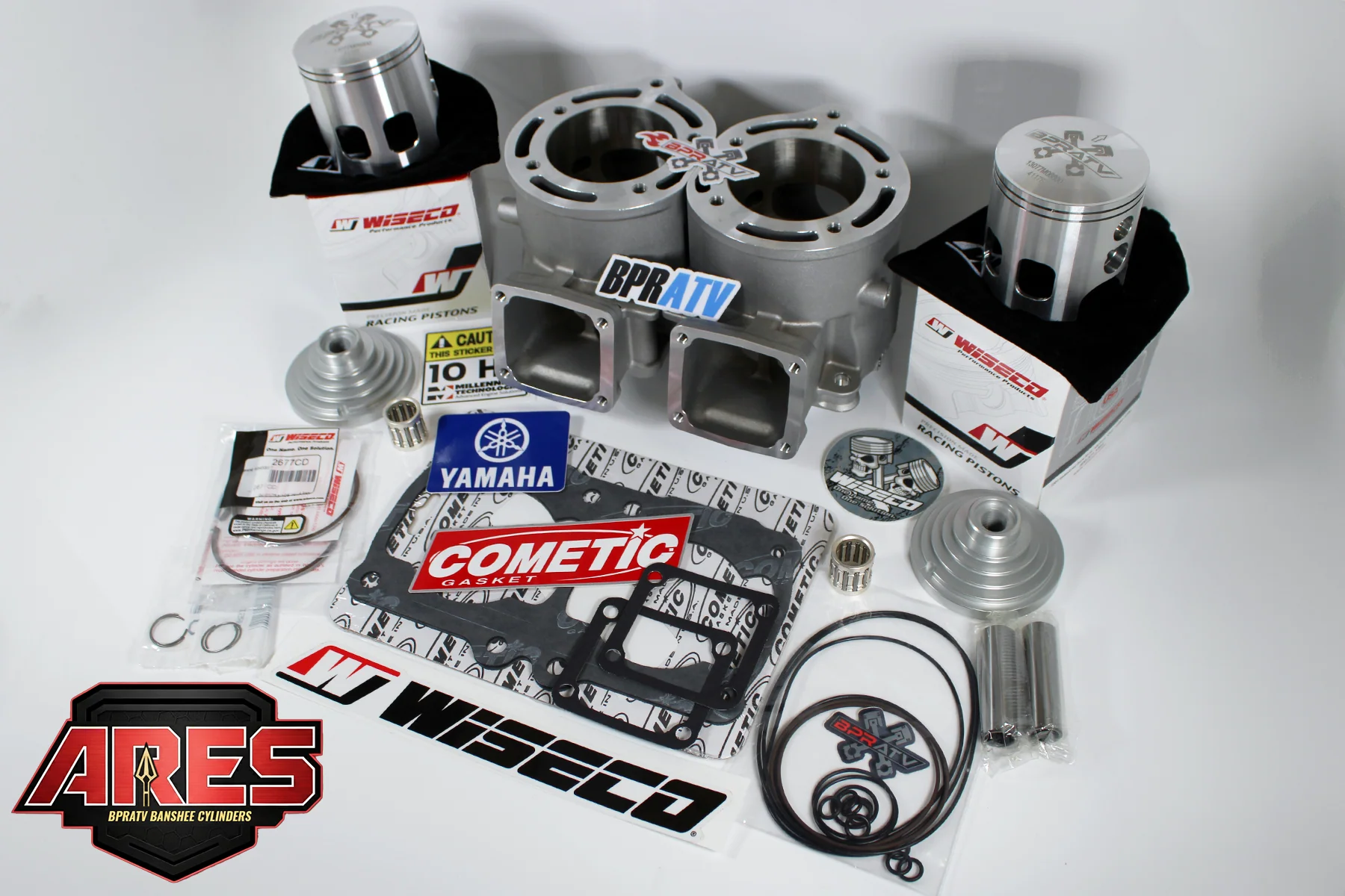 Banshee 400cc ARES Athena Replacement Cylinders Wiseco Pistons CNC Domes Upgrade - Image 5