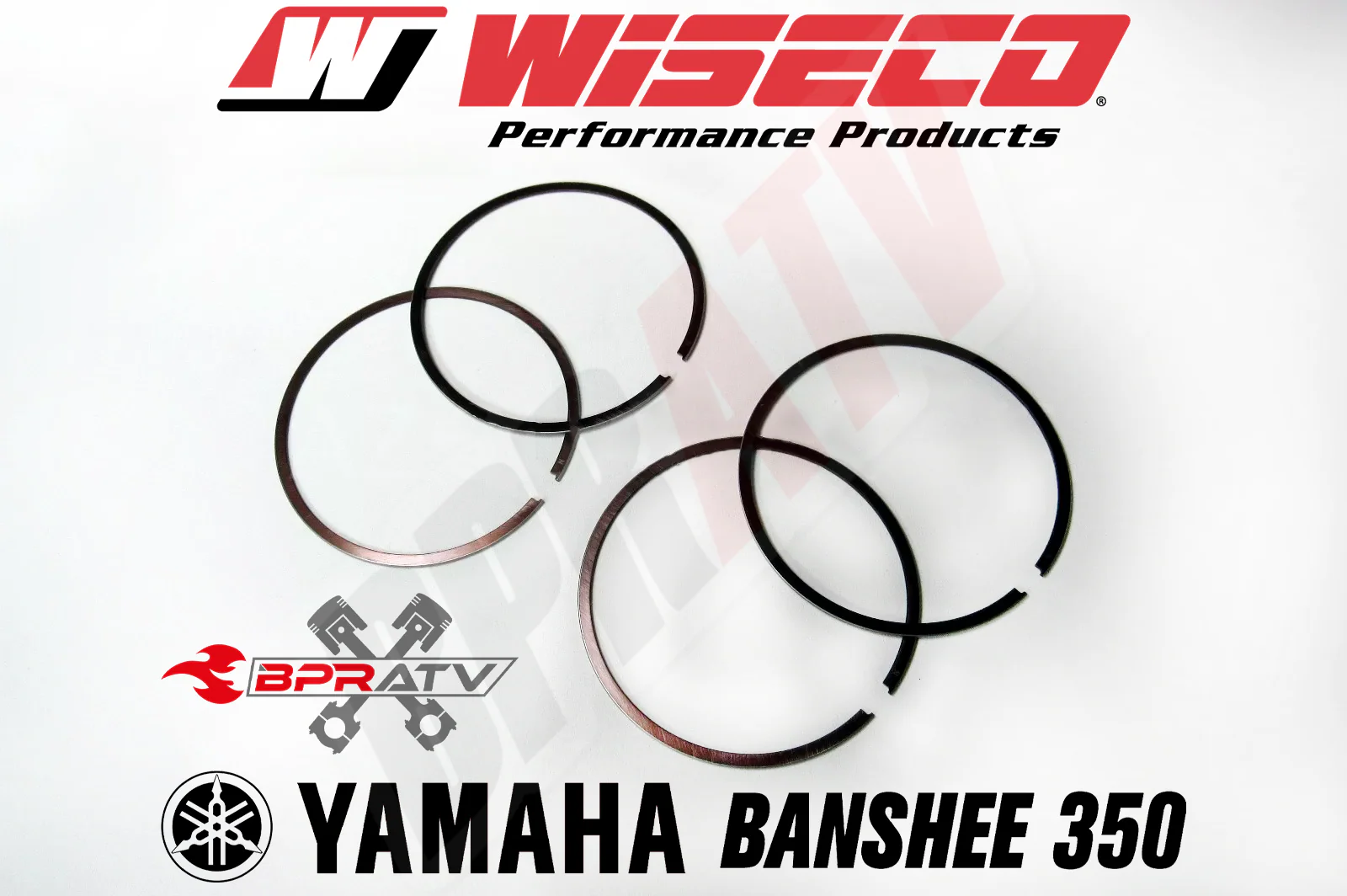 Banshee 521 Super Cub Pistons 72mm 10mm Cub Wiseco Racer Elite Coated Piston Set - Image 7