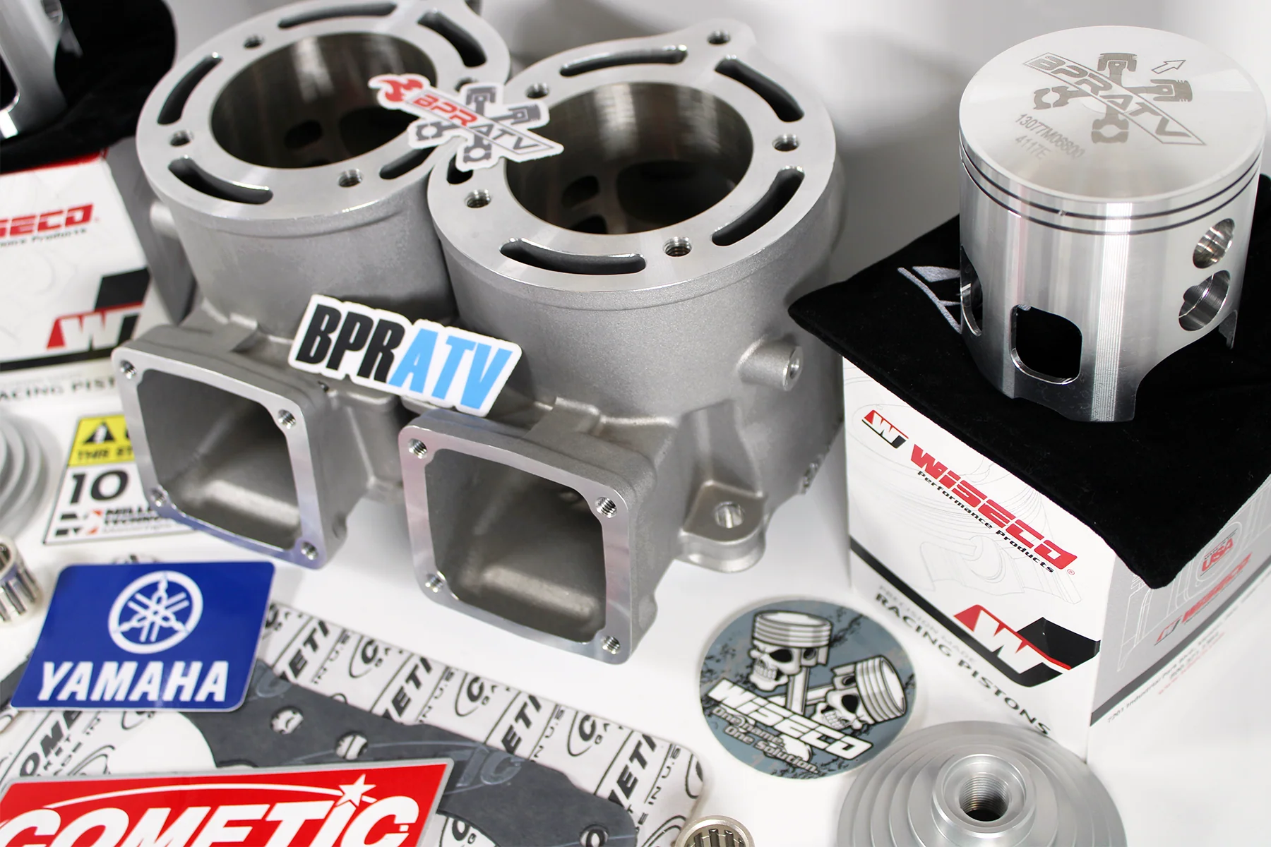 Banshee ARES 68mm Cylinder Kit Complete 421cc Stroker +4mm Wiseco Pistons Gasket - Image 20
