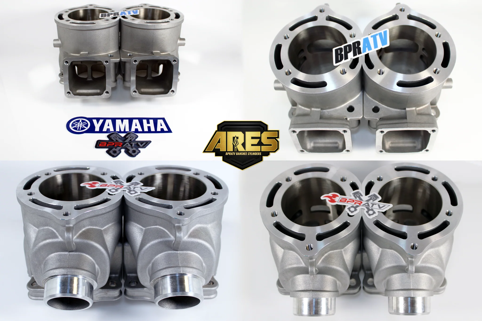 Banshee ARES 68mm Ported Cylinders CP Pistons Athena Style Top End Kit By BPRATV - Image 13
