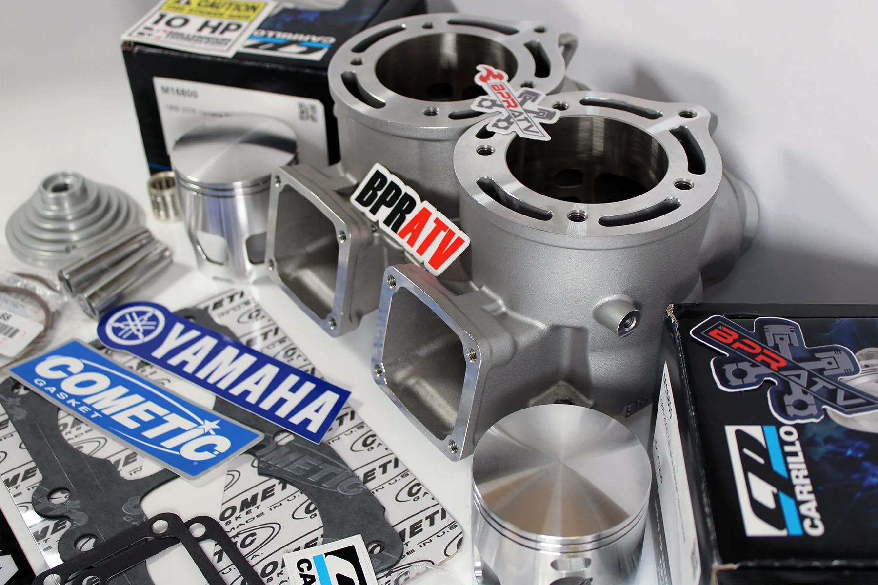 Banshee ARES 68mm Ported Cylinders CP Pistons Athena Style Top End Kit By BPRATV - Image 19