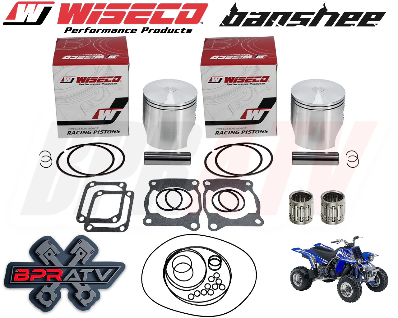 Banshee Athena 421 Big Bore Top End Rebuild Kit +4mil Stroker Pistons Redo Parts - Image 4