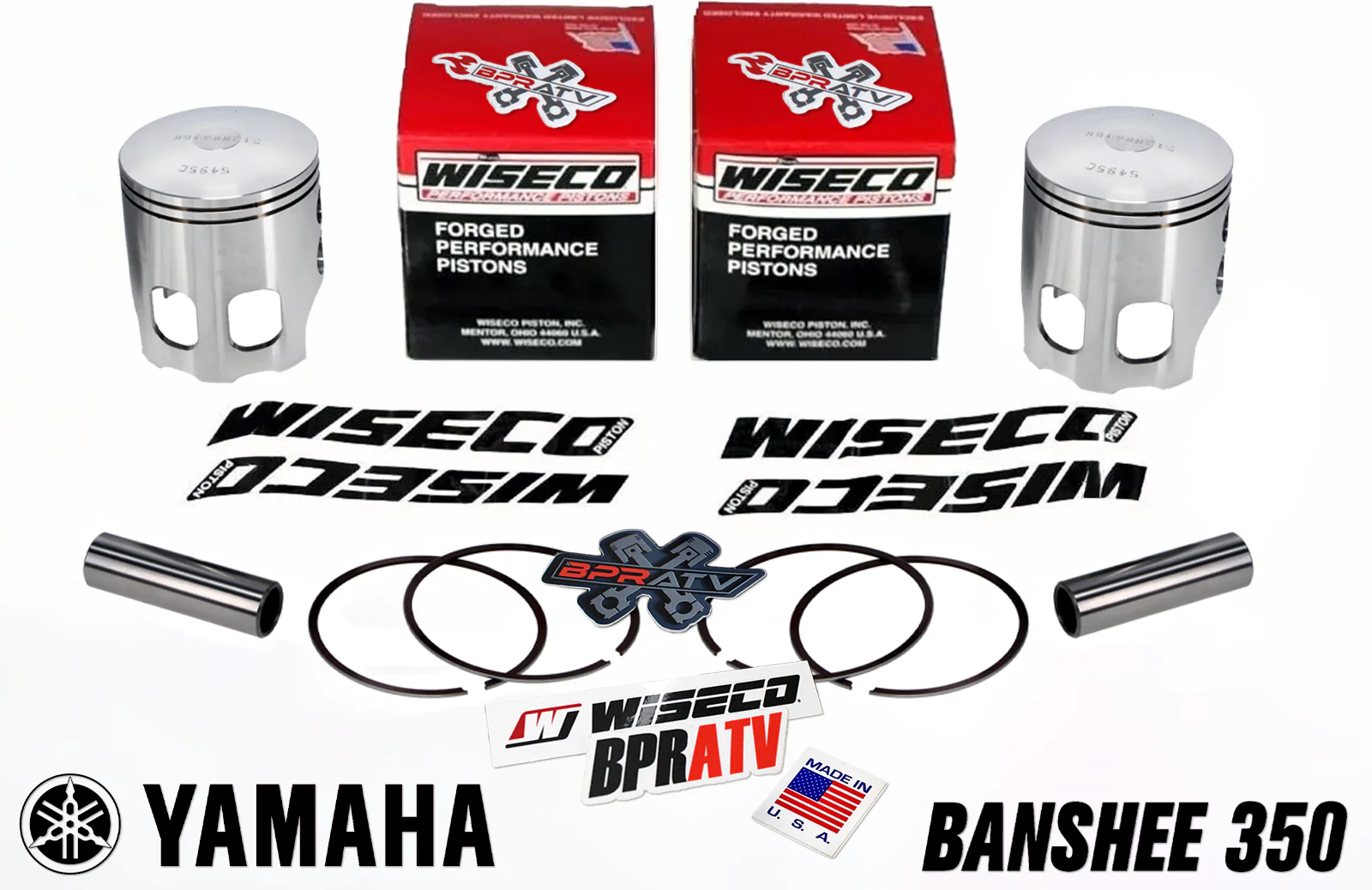 Banshee Athena 421cc Cylinders WISECO Pistons Domes 68mm Big Bore Stroker Cub - Image 7